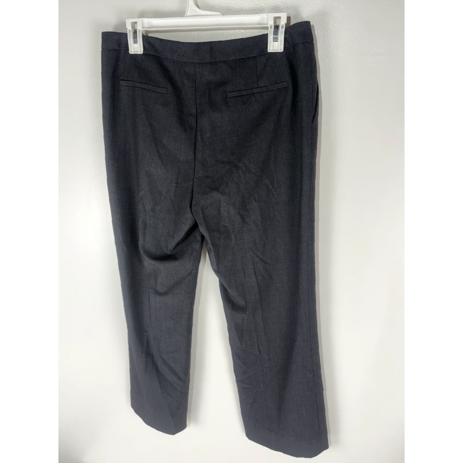 Calvin Klein Calvin Klein Gray Wide-Leg Dress Pants Women Size 8P Size 30" / US 8 / IT 44 - 4 Thumbnail