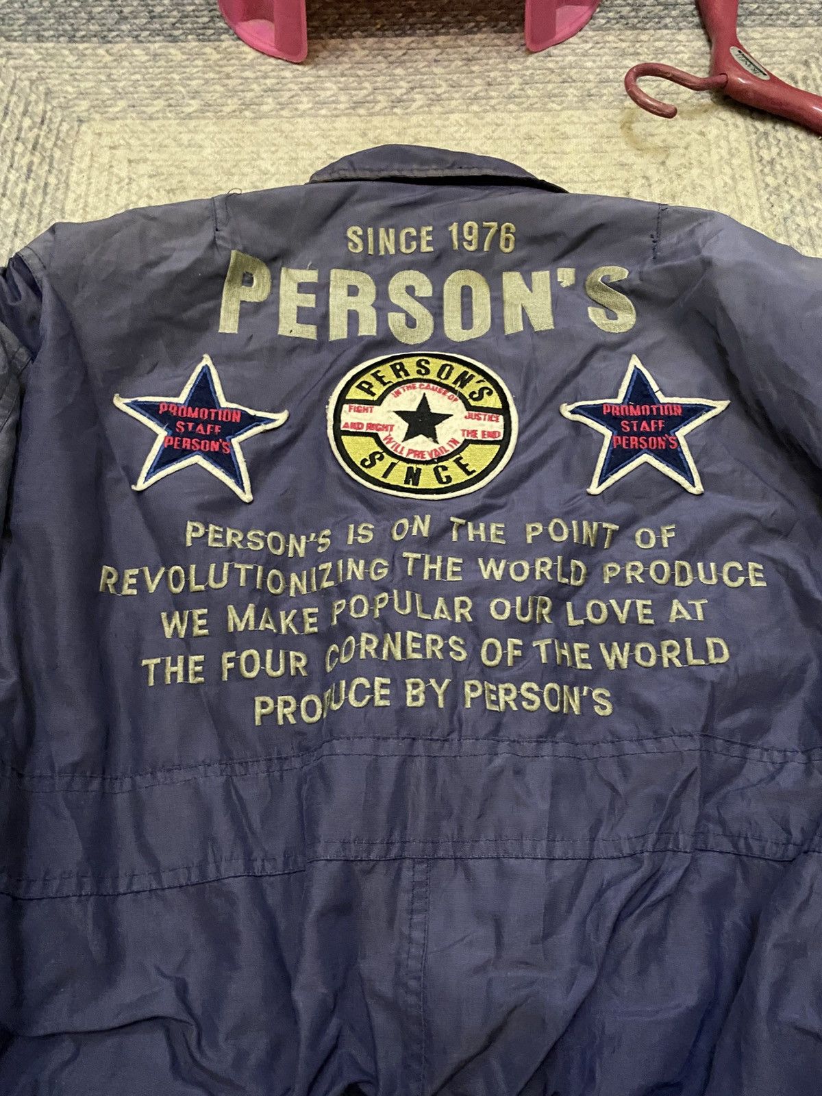 Vintage VINTAGE PERSONS REVERSIBLE BOMBER STYLE JACKET Size US M / EU 48-50 / 2 - 5 Thumbnail