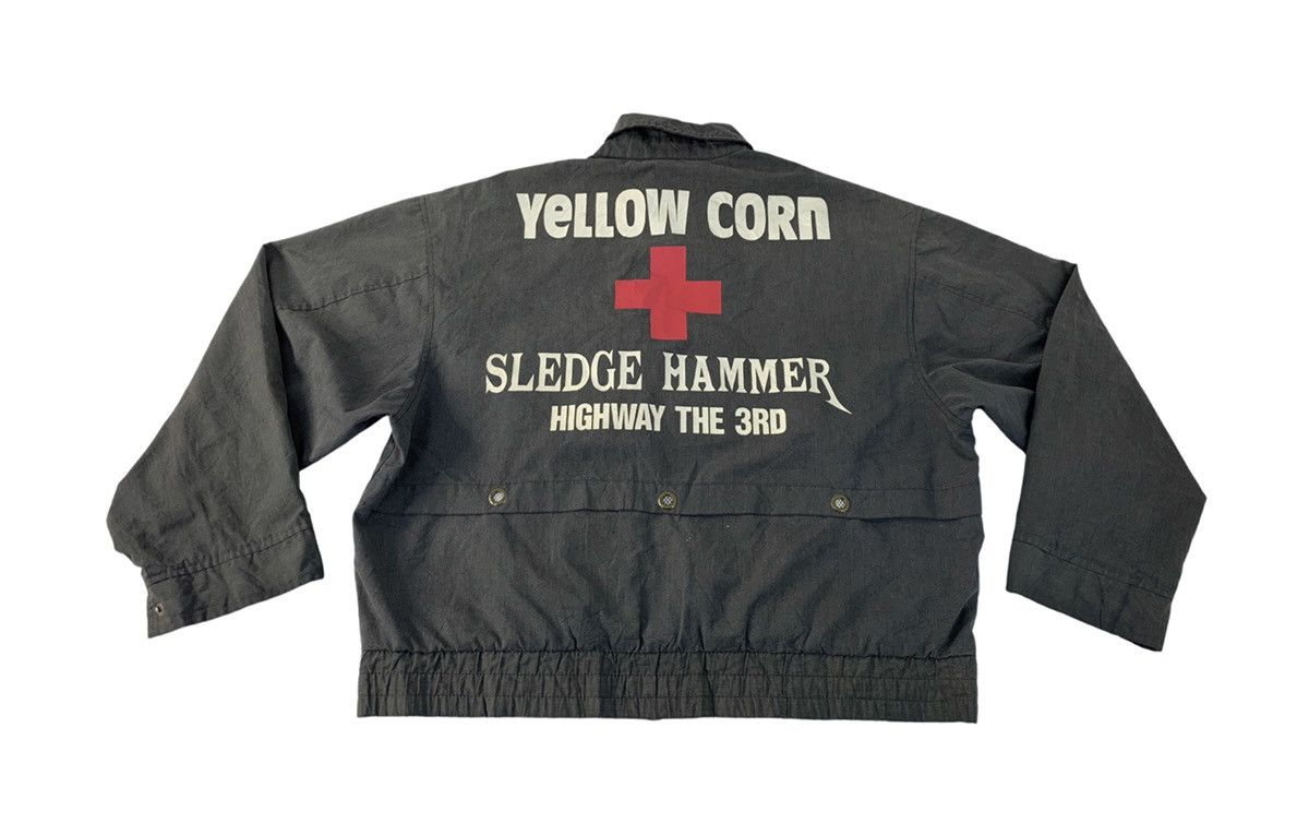 YELLOW CORN 90s Yellow Corn Sledge Hammer Highway Magician Racing Jacket Size US L / EU 52-54 / 3 - 1 Thumbnail