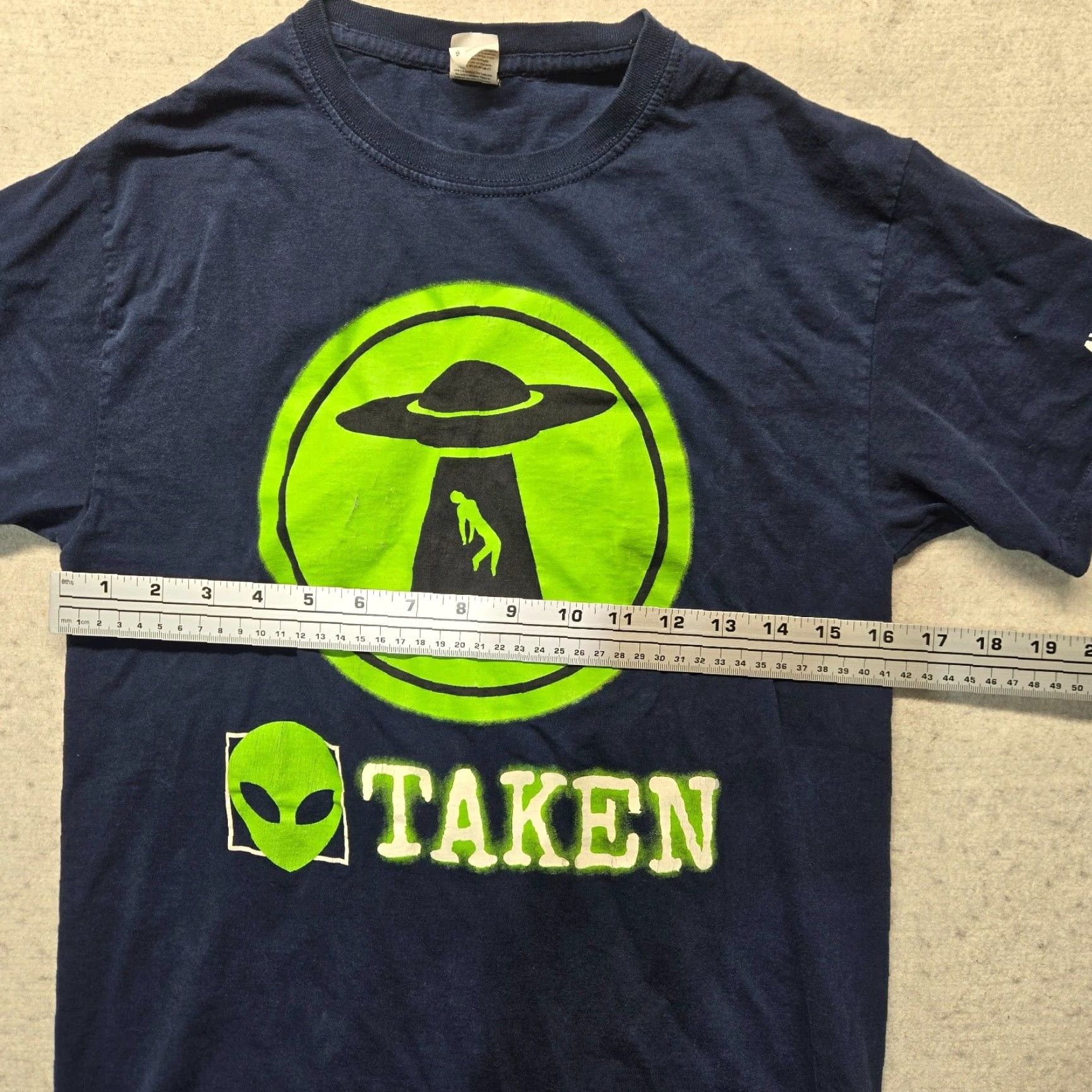 Area Funny UFO Abduction T-Shirt Adult Men S Small Blue Area 51 Alien Size US S / EU 44-46 / 1 - 4 Thumbnail