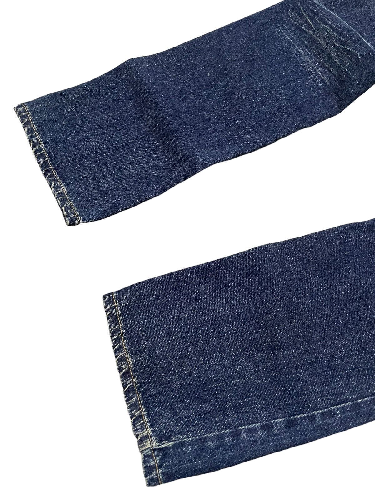 Japanese Brand Designez Japan Asymmetrical illustration Back At Front Jeans Size US 31 - 10 Thumbnail