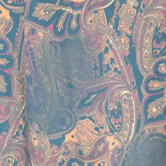 Vintage Vtg 90s Witchy Burnt Paisley Maxi Dress Sz M Black Double Sl Size M / US 6-8 / IT 42-44 - 3 Thumbnail