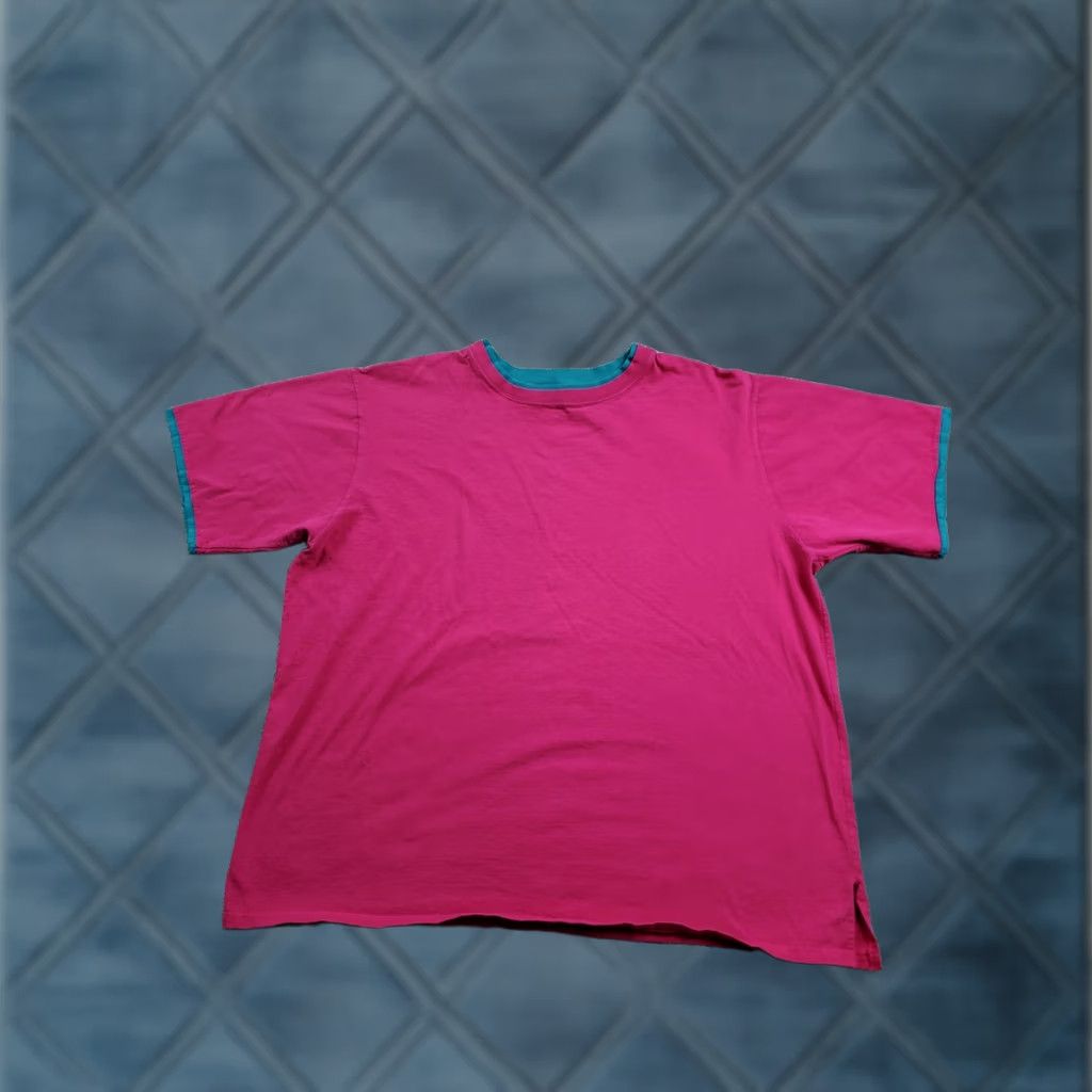 Hanes Hanes Her Way T Shirt 2XL Womens Pink Short Sleeve Cotton Crew Neck 90s Vintage Hanes Pink 2XL Womens 90s Shirt Size XXL / US 16-18 / IT 52-54 - 1 Thumbnail