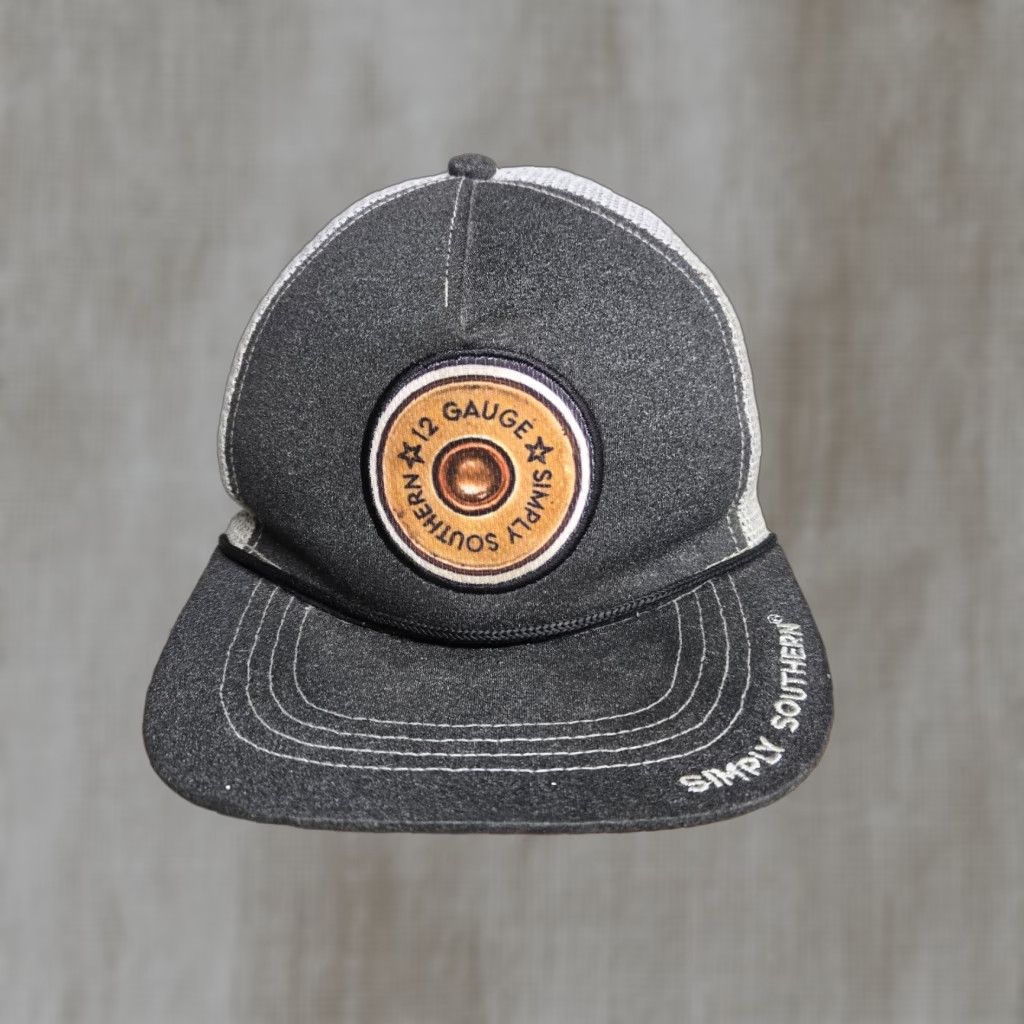 Roper Simply Southern 12 Gauge Snapback Rope Hat Cap Gray and White Trucker Hat Used Mens One Size Gray White Rope Hat Size ONE SIZE - 1 Thumbnail