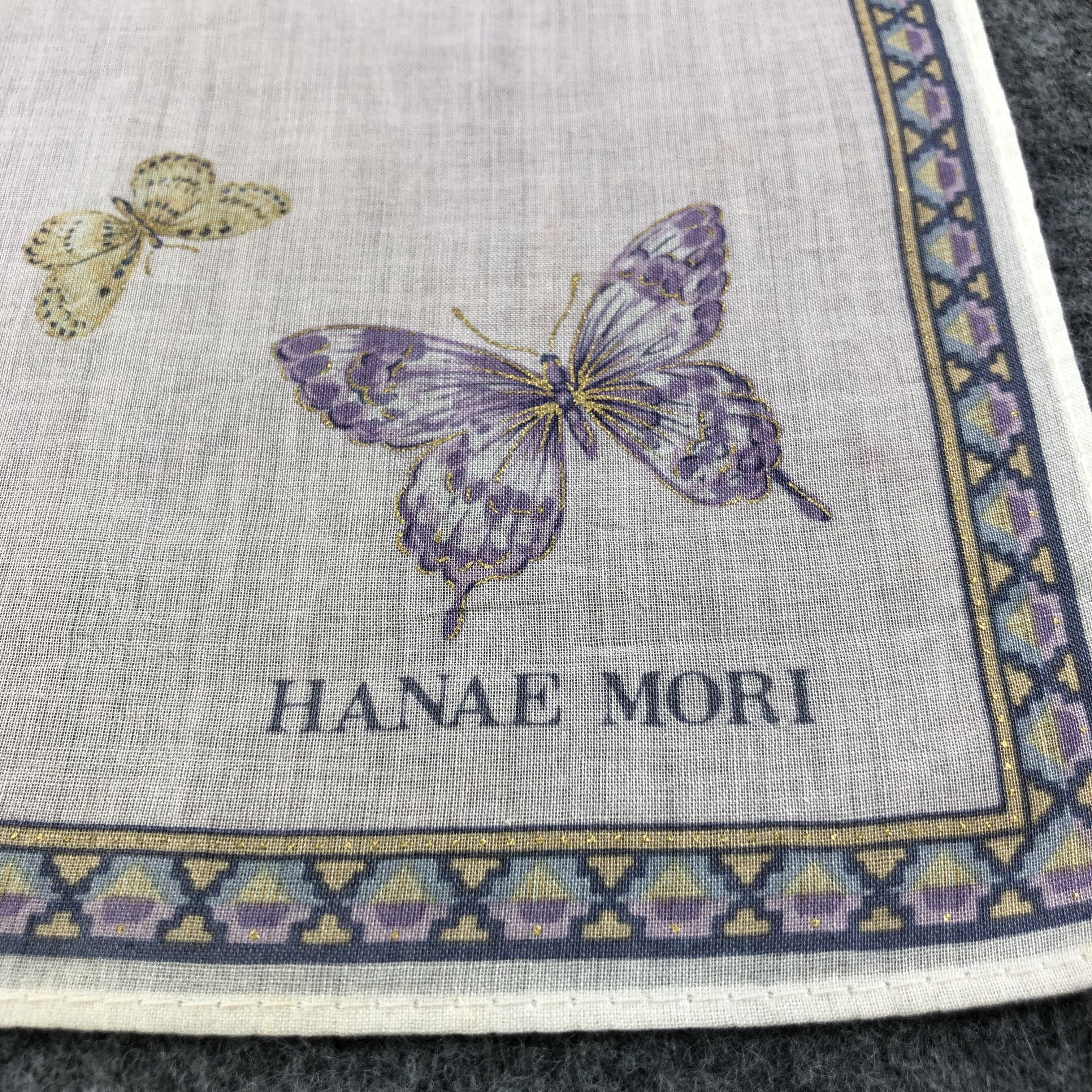 Hanae Mori × Vintage Hanae Mori Handkerchief Neckerchief Bandana H2256 Size ONE SIZE - 4 Thumbnail
