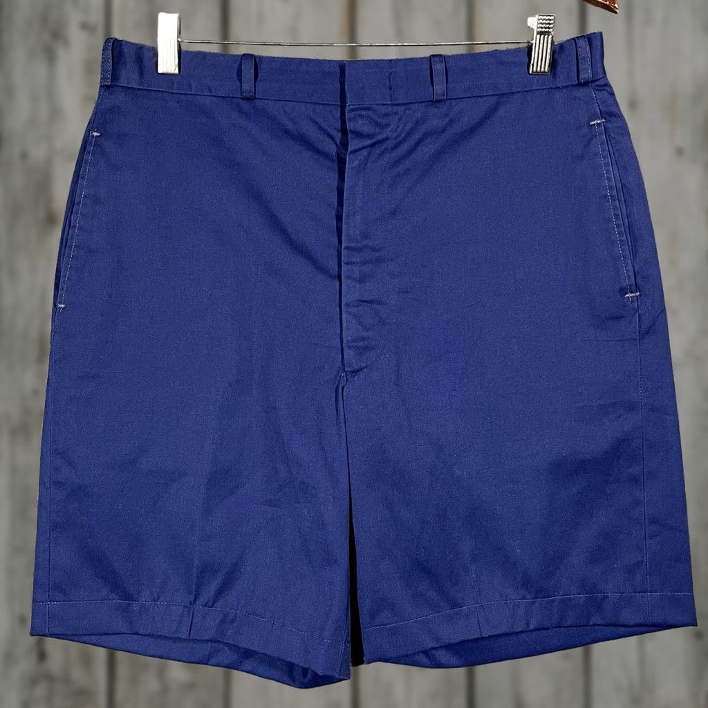 Vintage VINTAGE Coast Guard Shorts Mens Sz 33 USCG Creighton Vietnam Navy Blue Chino 60s 70s USA Mens Size US 33 - 1 Thumbnail