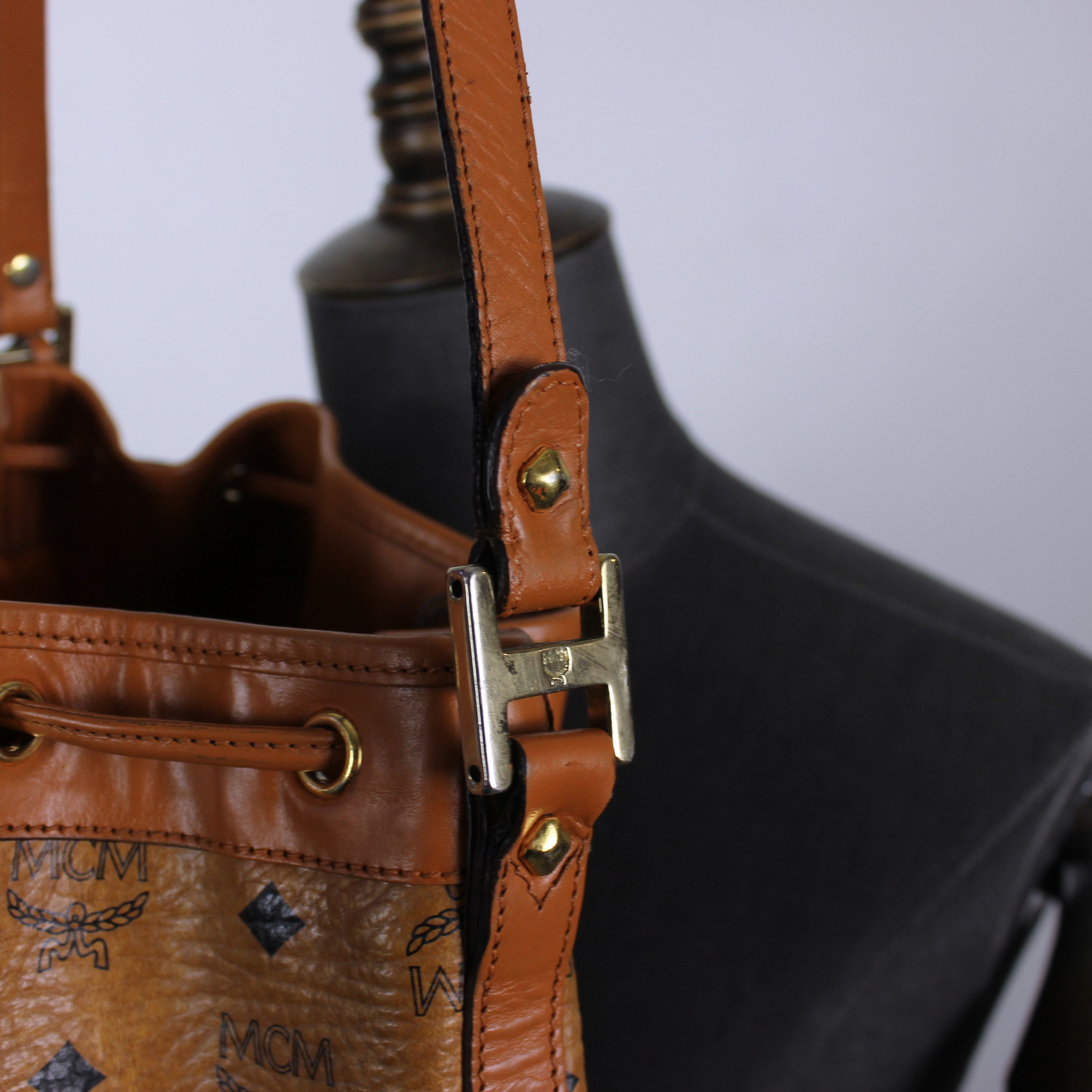 MCM MCM hobo bag multi logo monogram beige one size Size ONE SIZE - 5 Thumbnail