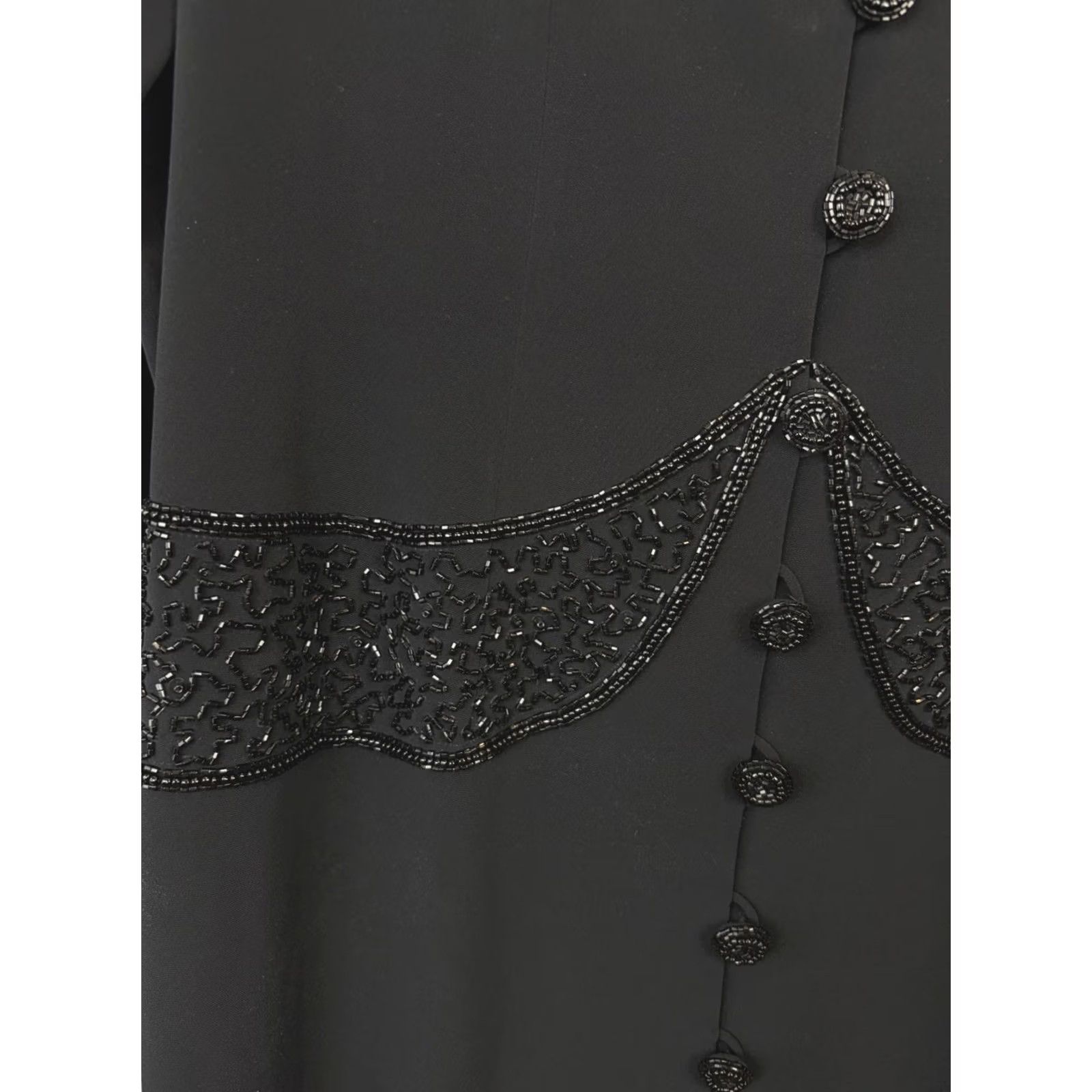 Vintage VINTAGE B’zar Beaded Maxi Dress Womens Party Black Evening Dress Black Tie 16 Size XXL / US 16-18 / IT 52-54 - 4 Thumbnail