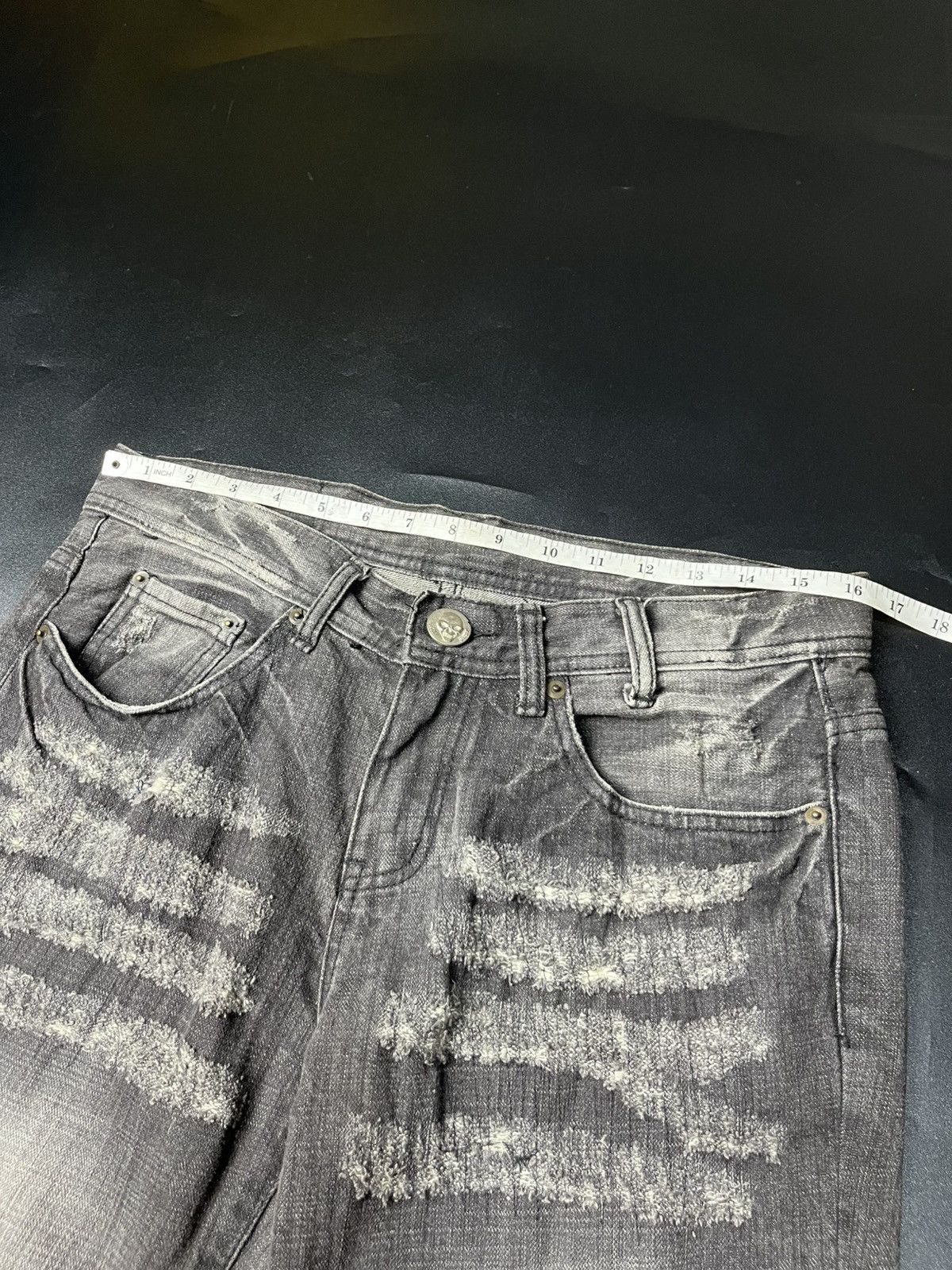 If Six Was Nine × Japanese Brand × Le Grande Bleu (L.G.B.) Japanese Flared Soldberry Distressed punk Jeans Size US 32 / EU 48 - 13 Thumbnail