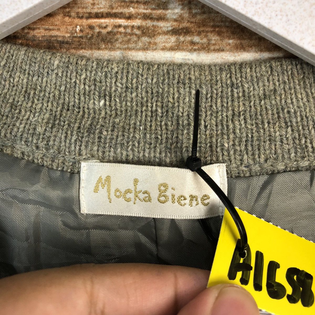 Homespun Knitwear Mocka Biene Grey Cardigan Vest Knitwear #A1658 Size US M / EU 48-50 / 2 - 8 Thumbnail
