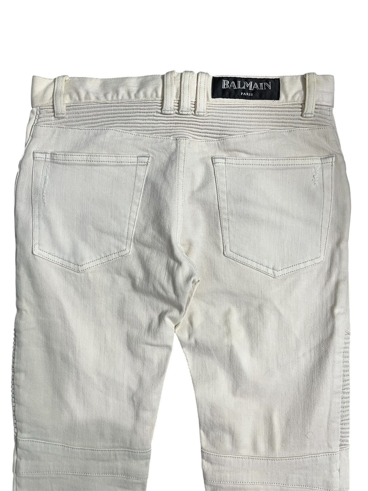 Balmain SS15 Balmain distressed biker jeans Size US 27 - 5 Thumbnail