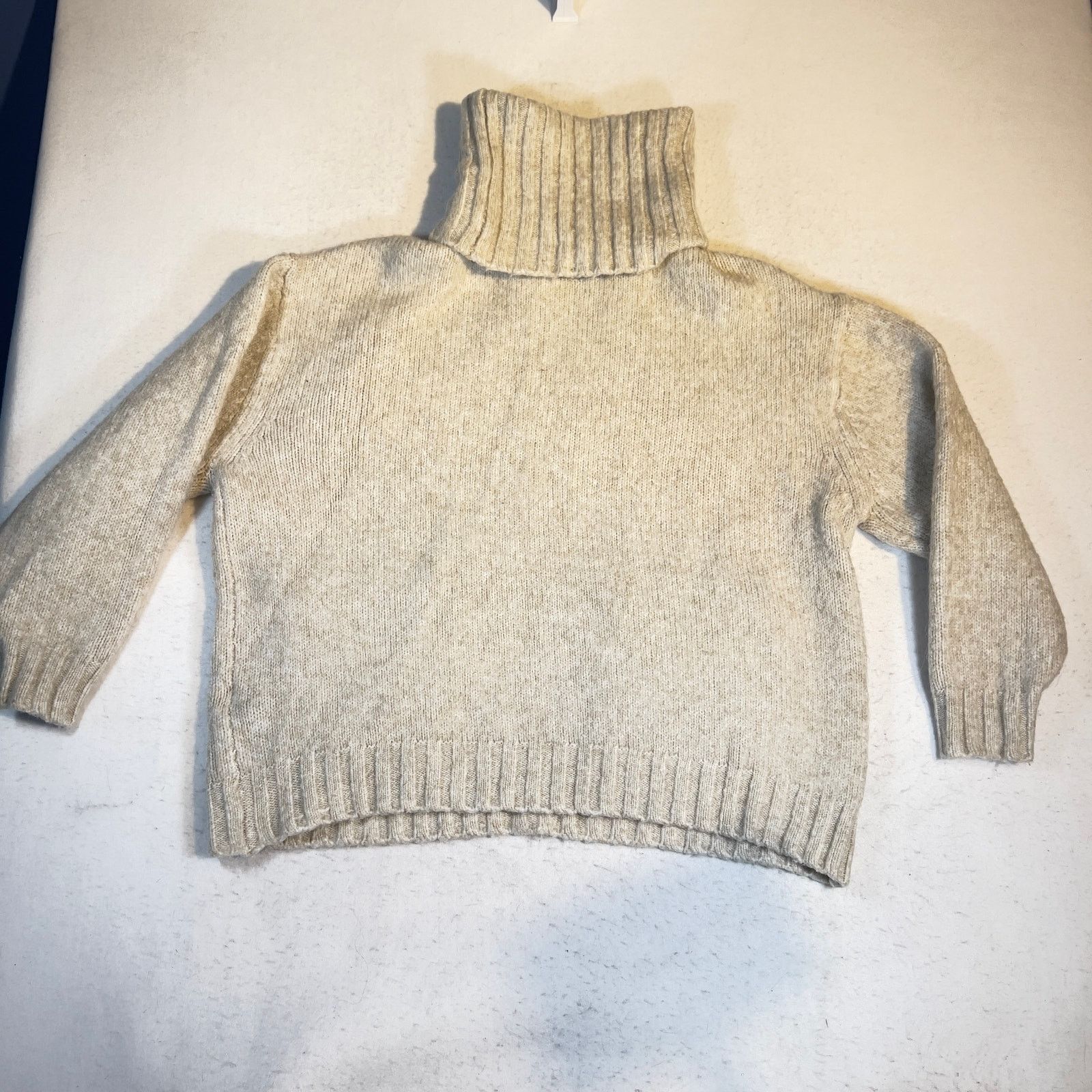 Zara Zara Knit Alpaca Blend Sweater Woman's M Turtleneck Pockets Size M / US 6-8 / IT 42-44 - 4 Thumbnail