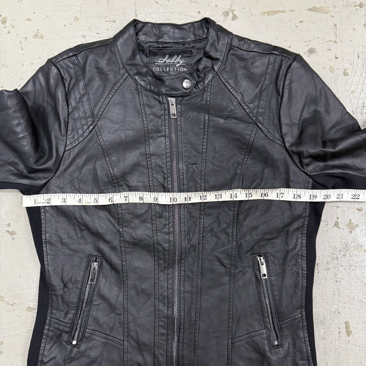 If Six Was Nine Leather Biker Jacket LGB Style Size US M / EU 48-50 / 2 - 4 Thumbnail