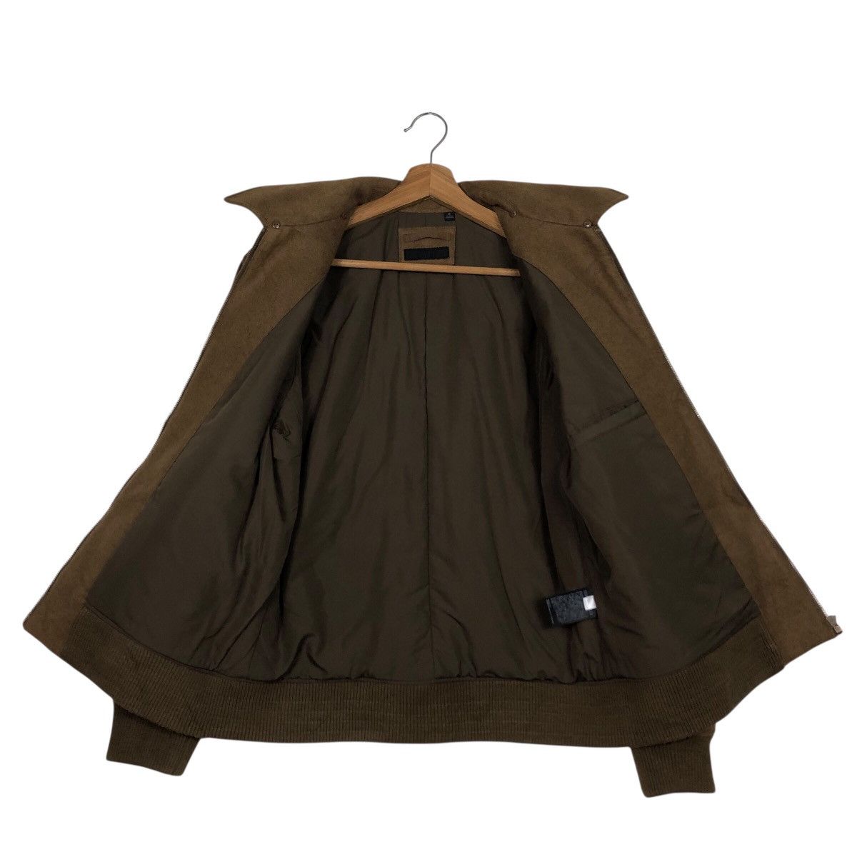Japanese Brand 📌Rich Brown Vintage Wool Bomber Jacket Uniqlo Issey Miyake Size US M / EU 48-50 / 2 - 14 Thumbnail
