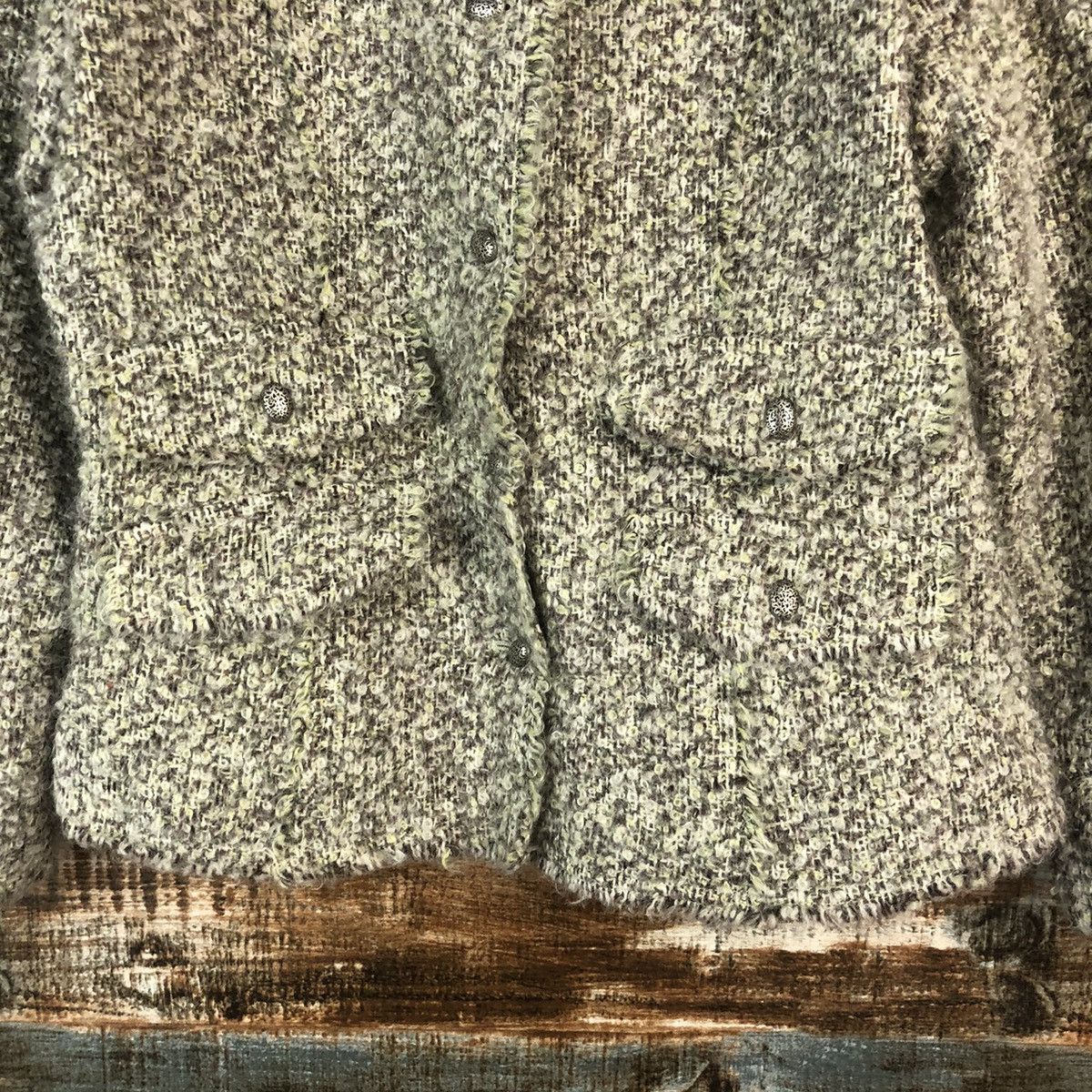 Japanese Brand Eterno Bellezza italy Green Cardigan Knitwear #A2011 Size XS / US 0-2 / IT 36-38 - 6 Thumbnail