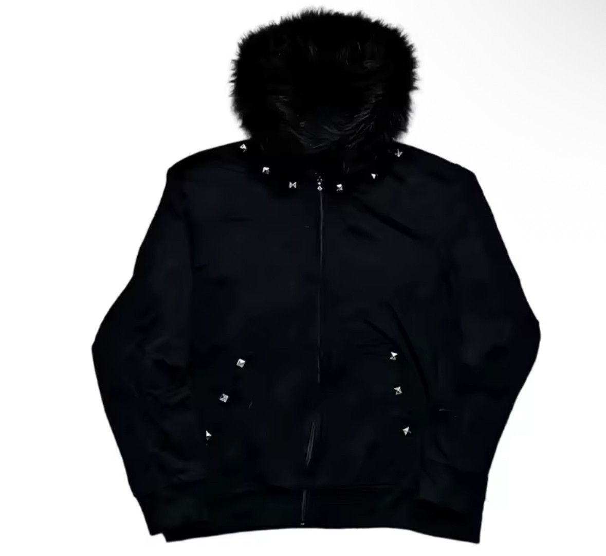 Other Fashion Punk Y2K Grunge Rivet Metal Flurry Hat Fur Hoodies Size US L / EU 52-54 / 3 - 1 Thumbnail