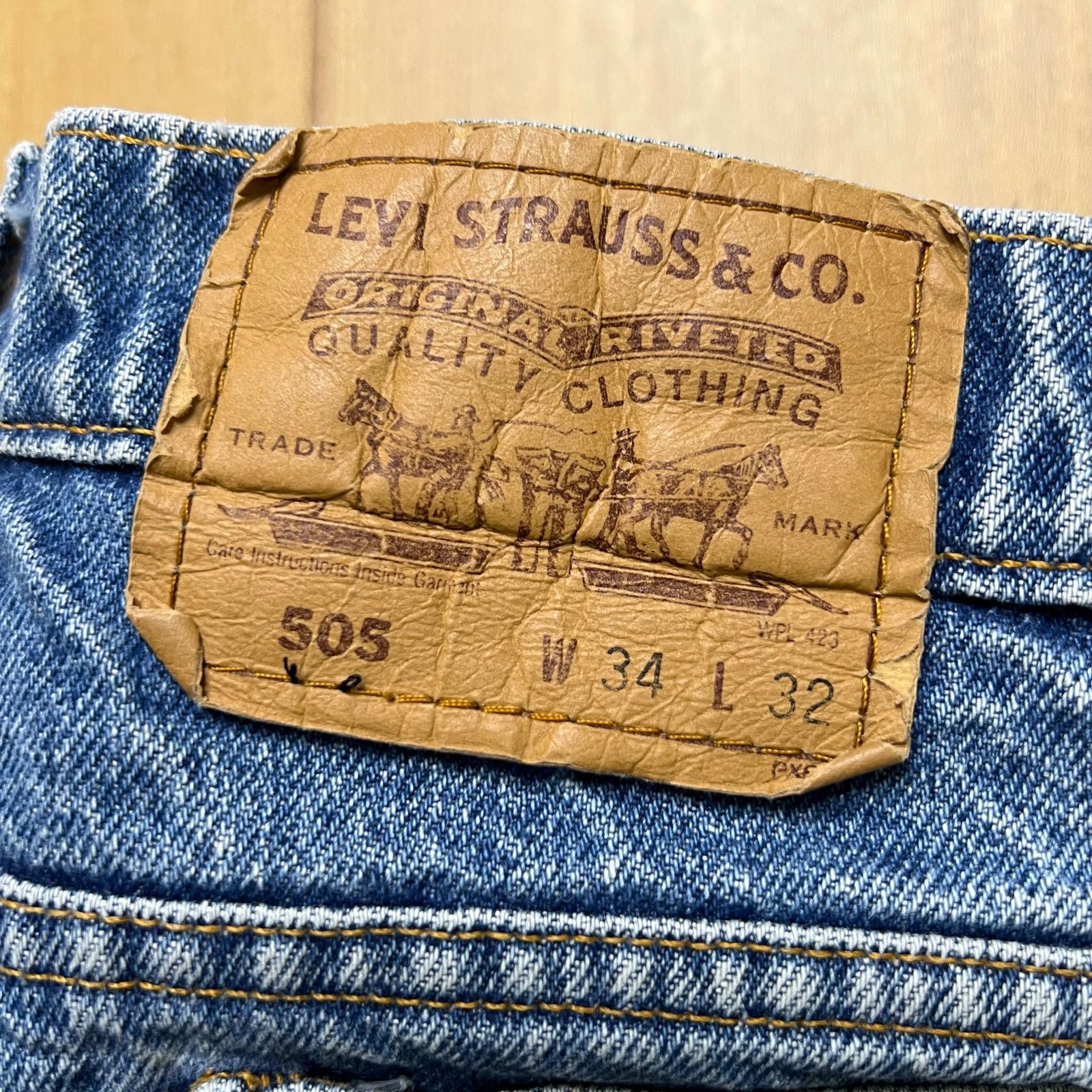 Levi's Vintage Levi’s 505 90s Jeans 32x30 Orange Tab Made Mexico Size US 34 / EU 50 - 16 Thumbnail