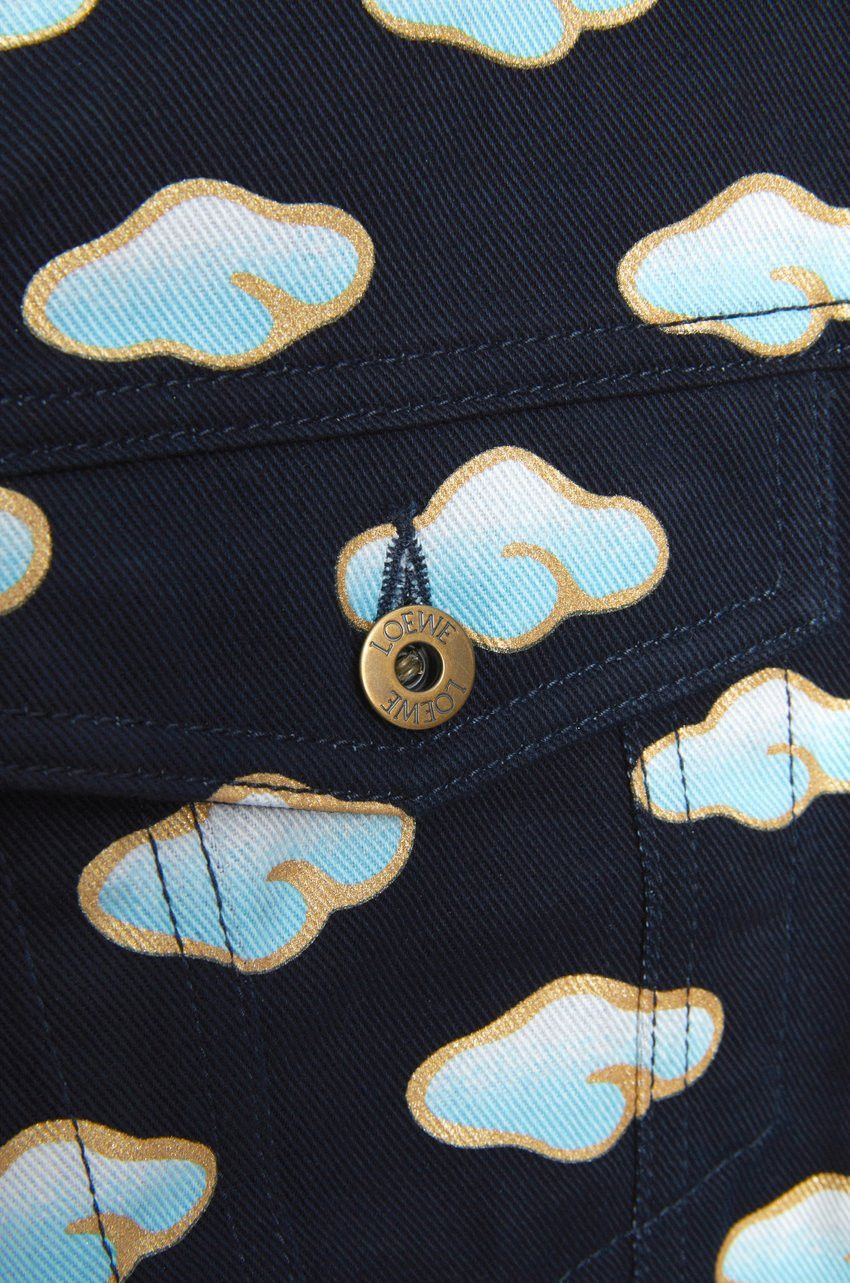 Loewe o1loc1c0525 Denim Jackets in Navy/ Blue Size S / US 4 / IT 40 - 3 Thumbnail