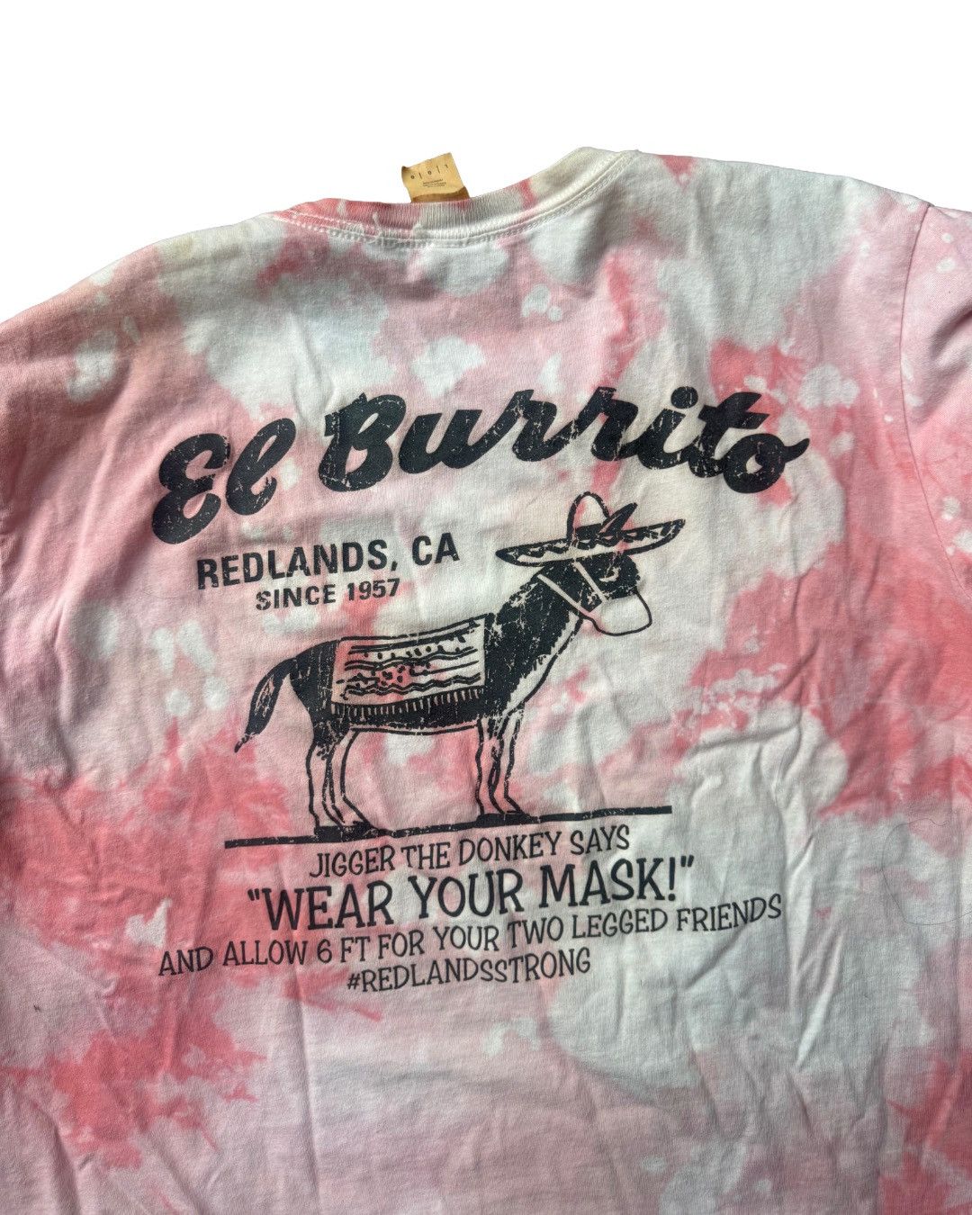 Other El Burrito Gildan Pink and White Tie-Dye Graphic Tee Size US L / EU 52-54 / 3 - 1 Thumbnail
