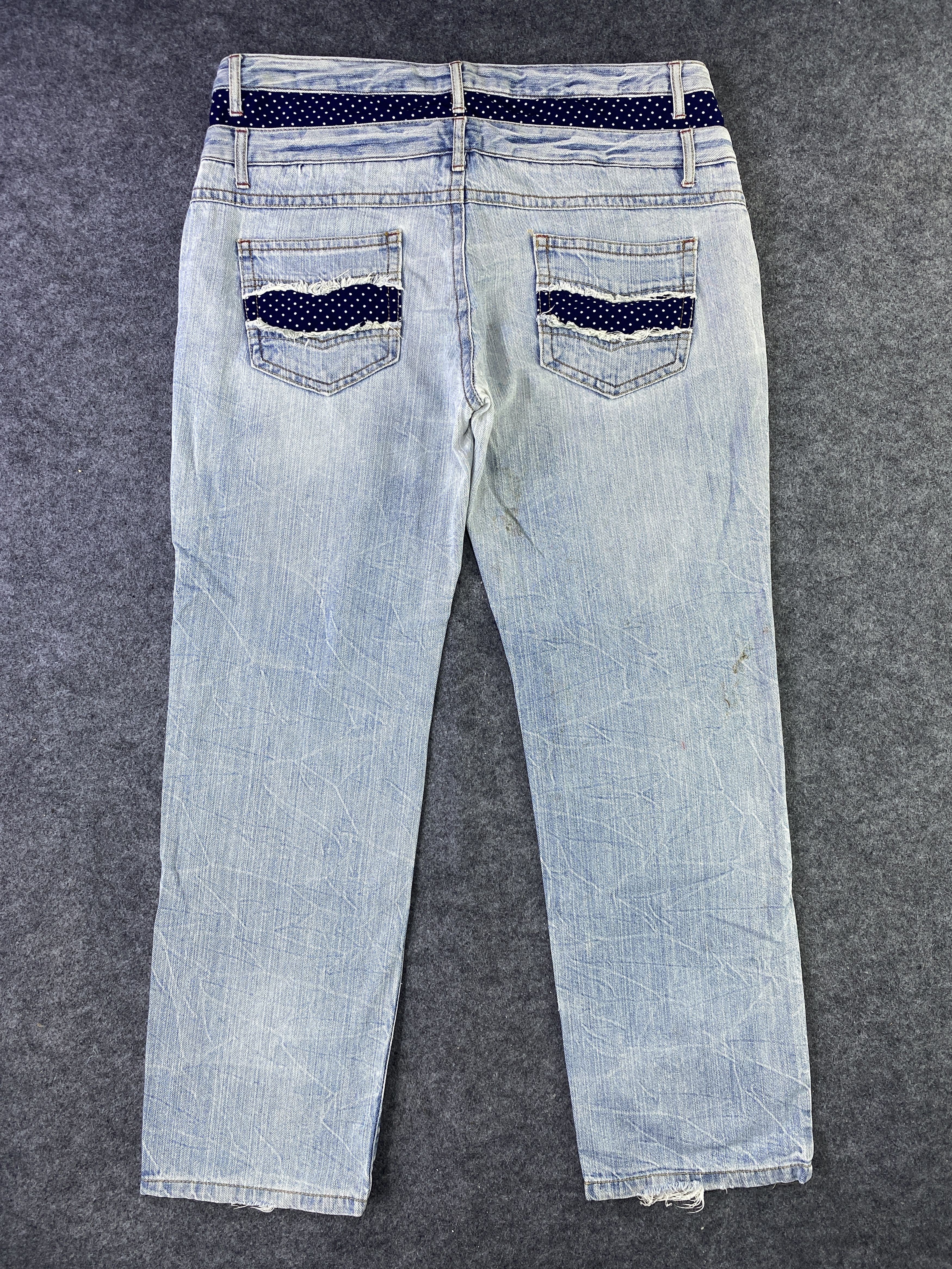 Japanese Brand Japanese Brand Blue Wash Jeans - J892 Size 37" - 3 Thumbnail