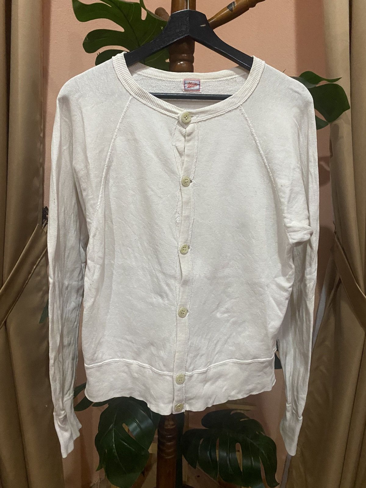 45rpm Vintage 45rpm White Cotton Cardigan with Button-Up Design Size S / US 4 / IT 40 - 1 Thumbnail