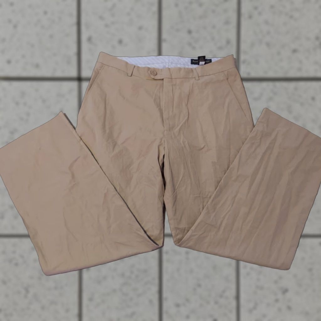 Banana Republic Banana Republic Pants Chino Flat Front 34x30 Cotton Beige Mens Trousers Slacks Straight Leg Dress Casual Formal Size US 34 / EU 50 - 1 Thumbnail