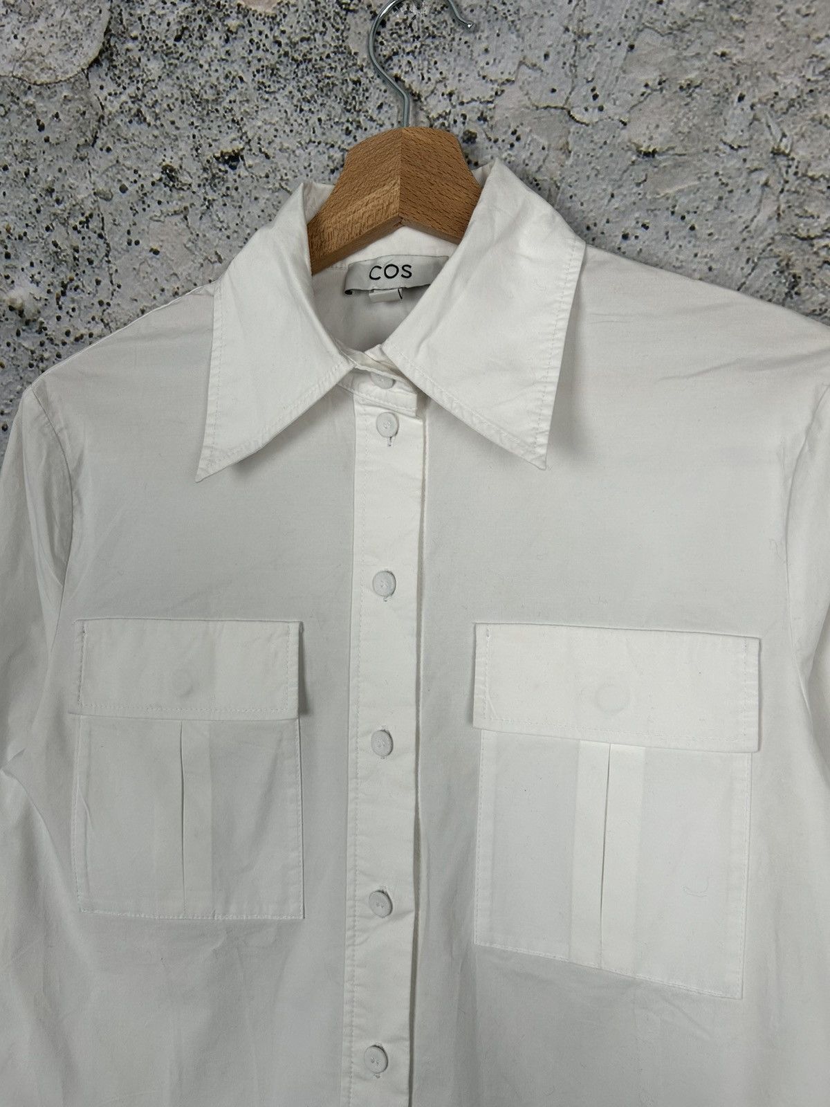 Cos COS Basic White Shirt Classic Designer Avant Garde Size US S / EU 44-46 / 1 - 3 Thumbnail