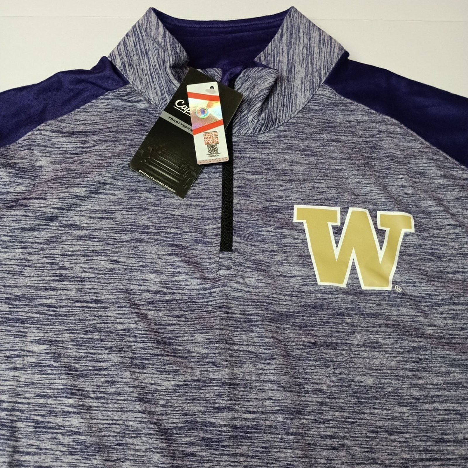 Other UW Washington Huskies Captivating Shirt Men M Purple 1/4 Zip Size US M / EU 48-50 / 2 - 3 Thumbnail