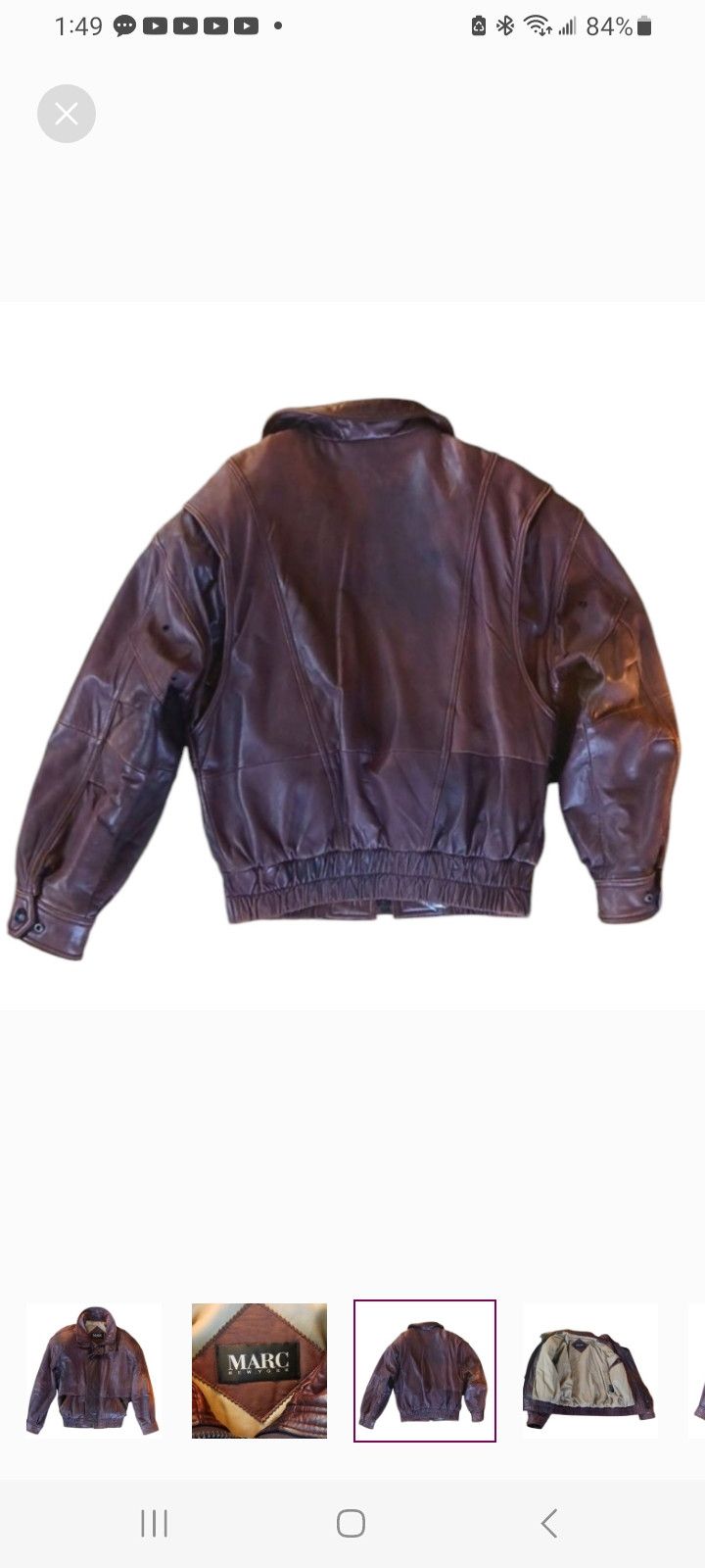 Marc by Marc Jacobs Vintage MARC NEW YORK Leather Jacket Size US S / EU 44-46 / 1 - 3 Thumbnail