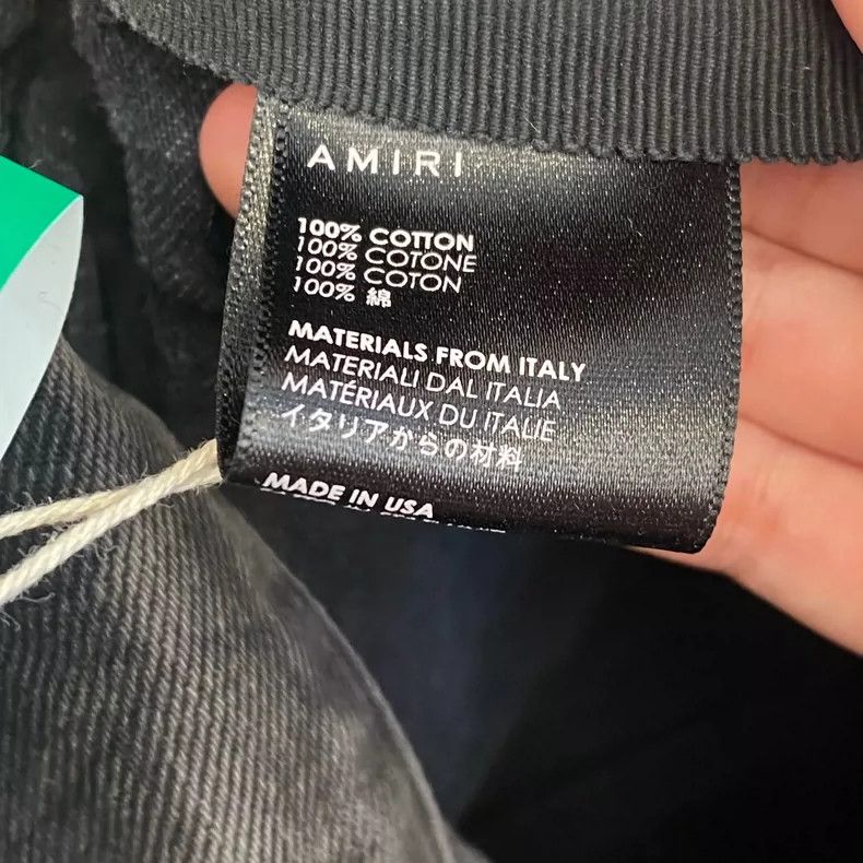 Amiri Amiri size2 Smoke Gray Destroyed Fringe High Waist Denim Sk Size 35" - 4 Thumbnail