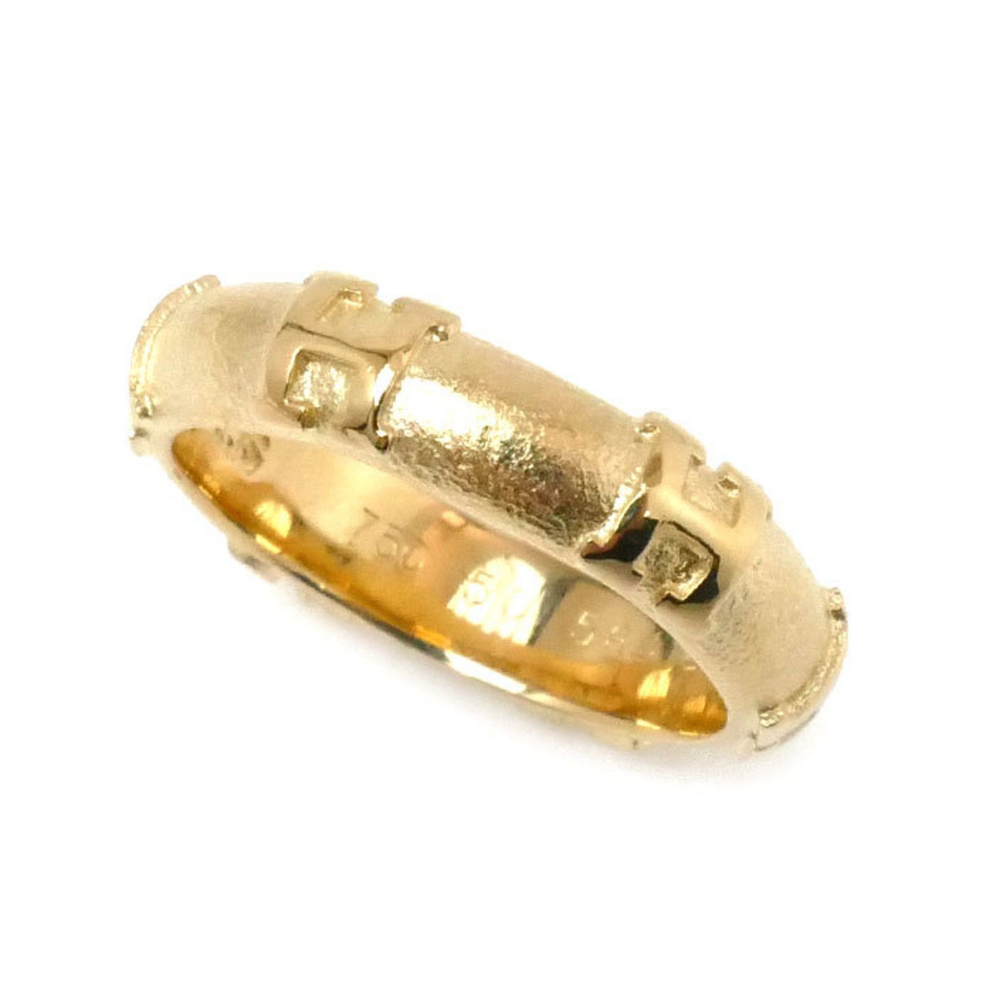 image of Hermes K18Yg Yellow Gold Fidelite Ring 50 5.7G Ladies, Women's
