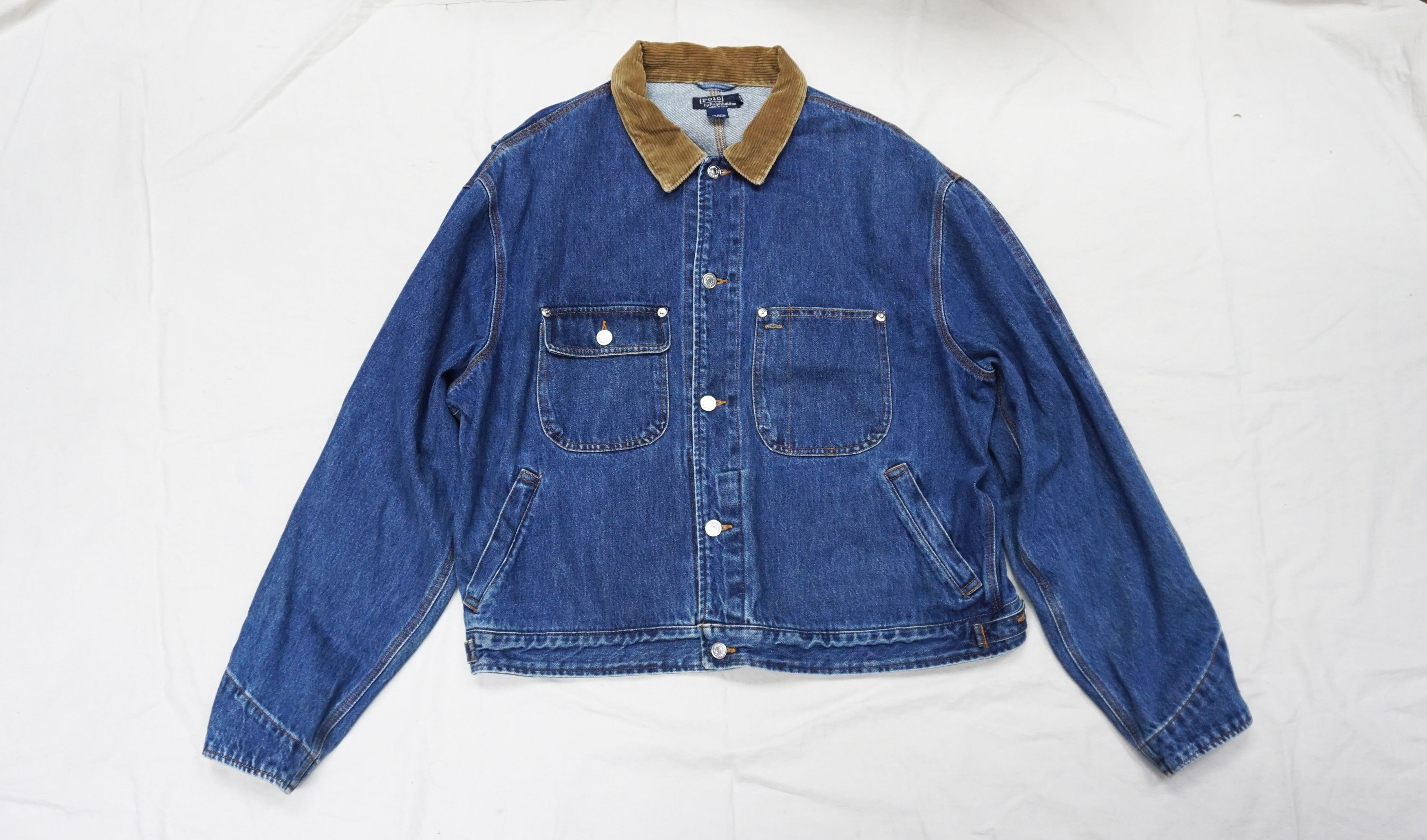 image of Polo Ralph Laurent 2 Pocket Denim Jacket, Men's (Size XL)