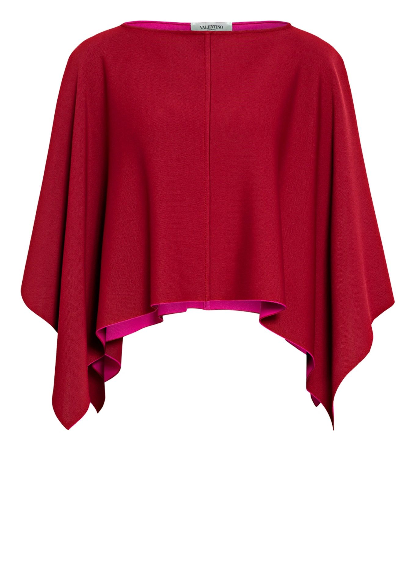 Valentino o1y0226 Size : XL / Crewneck Cloak in Burgundy Size ONE SIZE - 1 Thumbnail
