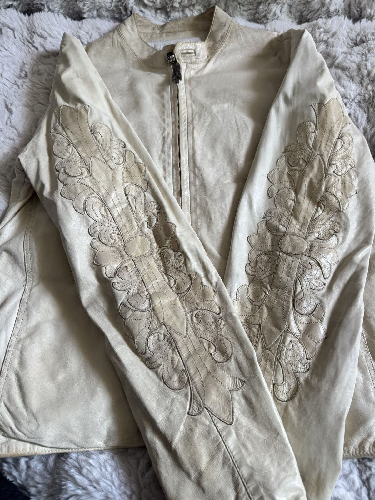 Chrome Hearts Chrome hearts osaka exclusive floral leather jacket Size US L / EU 52-54 / 3 - 3 Thumbnail