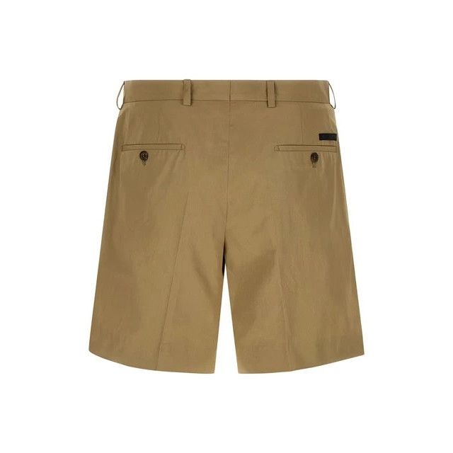 Prada PRADA Beige Poplin bermuda Shorts New & Authentic (Men's siz Size US 36 / EU 52 - 2 Thumbnail