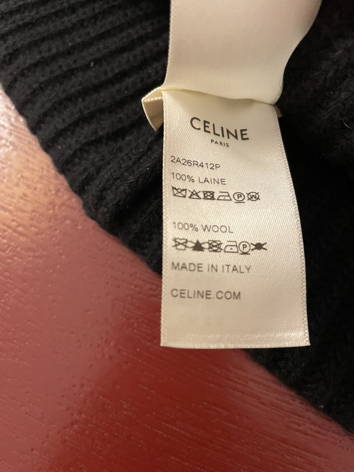 Celine FW21 Teen Knight Poem ‘LIFE’ Embroidered Beanie Size ONE SIZE - 4 Thumbnail