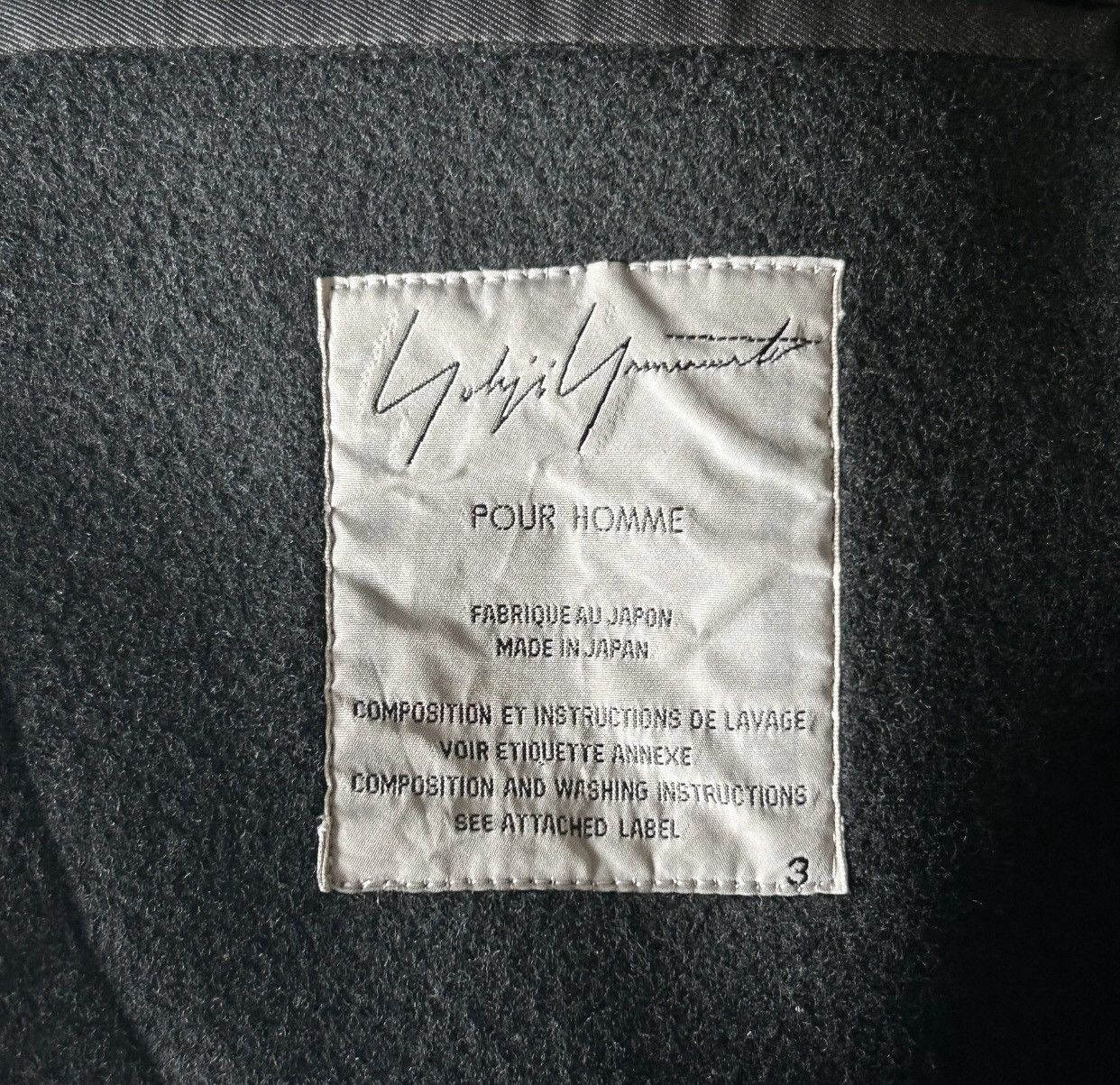 Yohji Yamamoto Yohji Yamamoto 04aw Back Zip Leather Collar Jacket 2412- Size US L / EU 52-54 / 3 - 7 Thumbnail