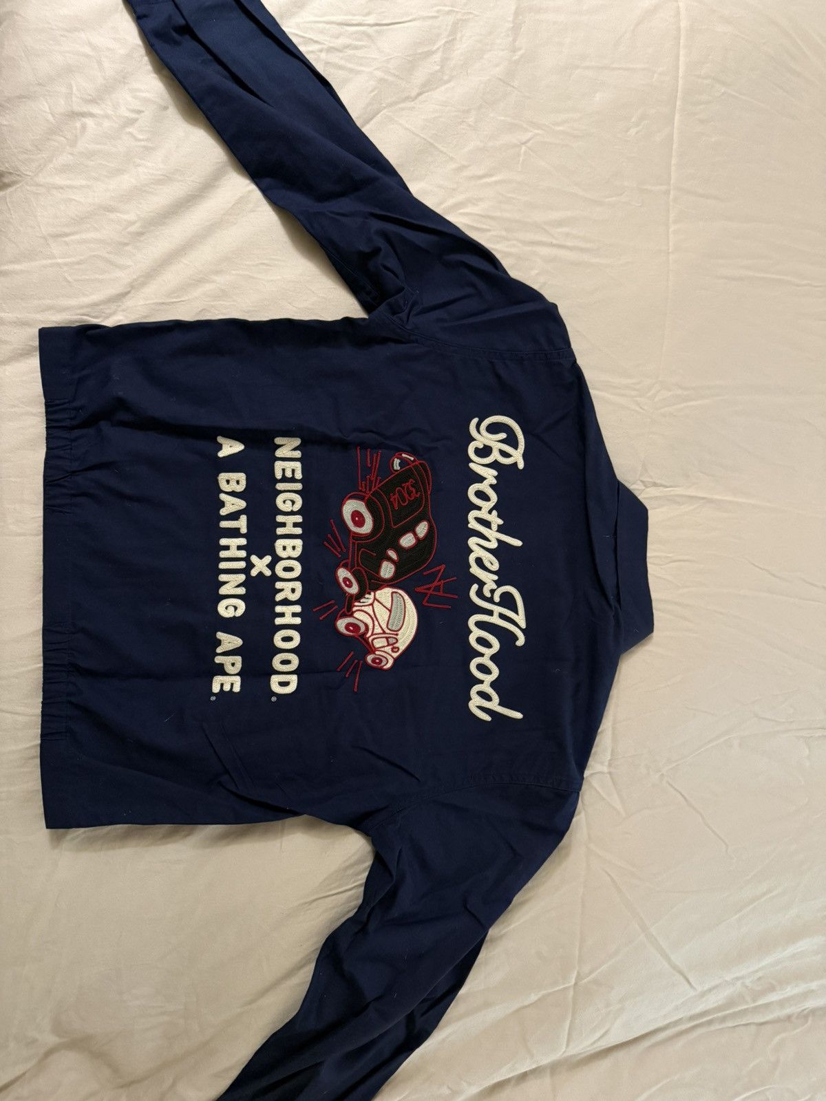 Bape × Neighborhood 2011 Bape x Neighborhood Chain Stitch Work Jacket Size US S / EU 44-46 / 1 - 2 Thumbnail