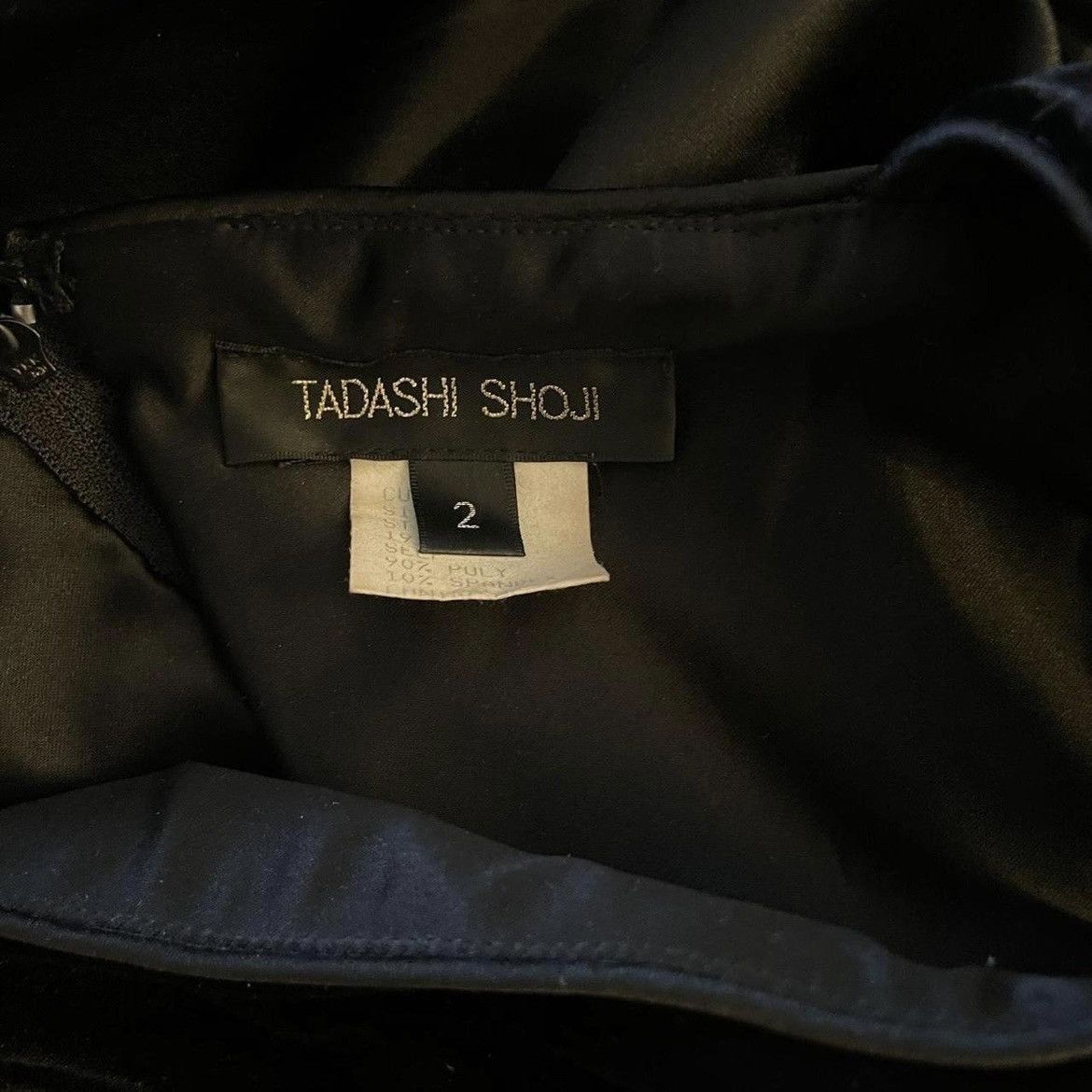 Tadashi Shoji tadashi shoji velvet & satin sleeveless gown sz 2 Size XS / US 0-2 / IT 36-38 - 4 Thumbnail