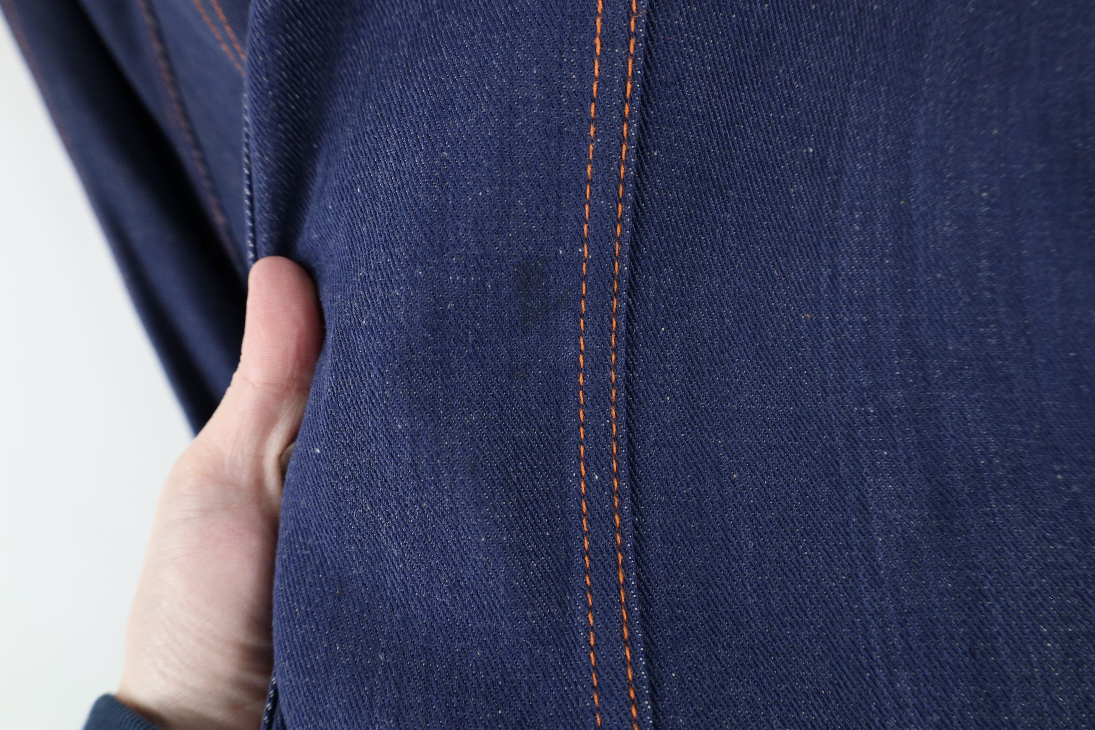 Vintage Vintage 60s 70s Streetwear Collar Denim Jean Parka Jacket Size US L / EU 52-54 / 3 - 5 Thumbnail