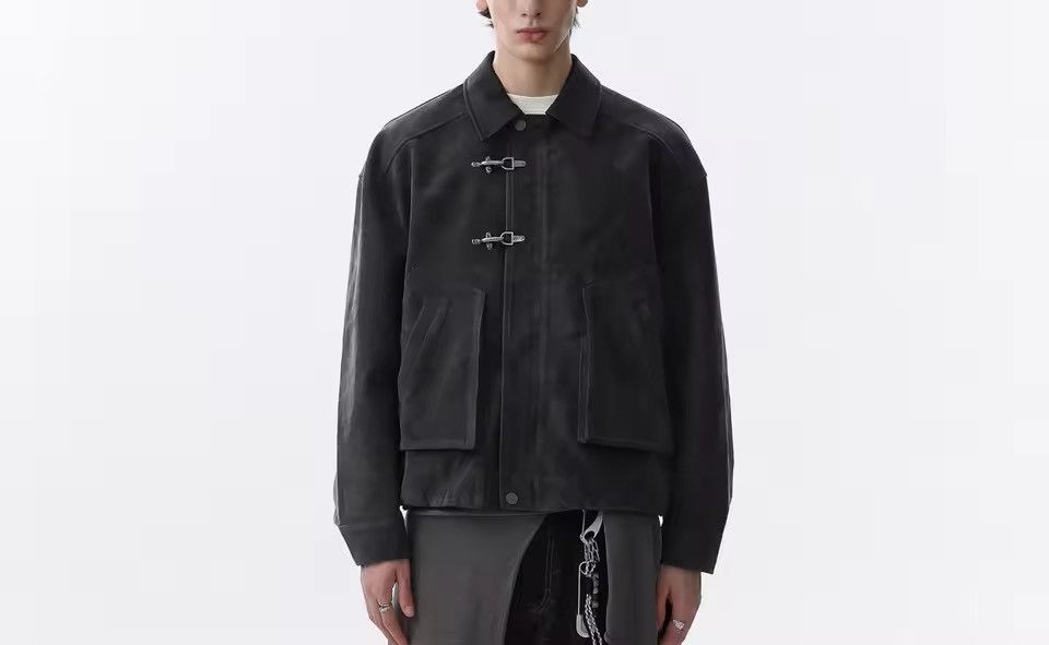 Japanese Brand Toggle Button Collar Pu Leather Jacket Size US L / EU 52-54 / 3 - 6 Thumbnail