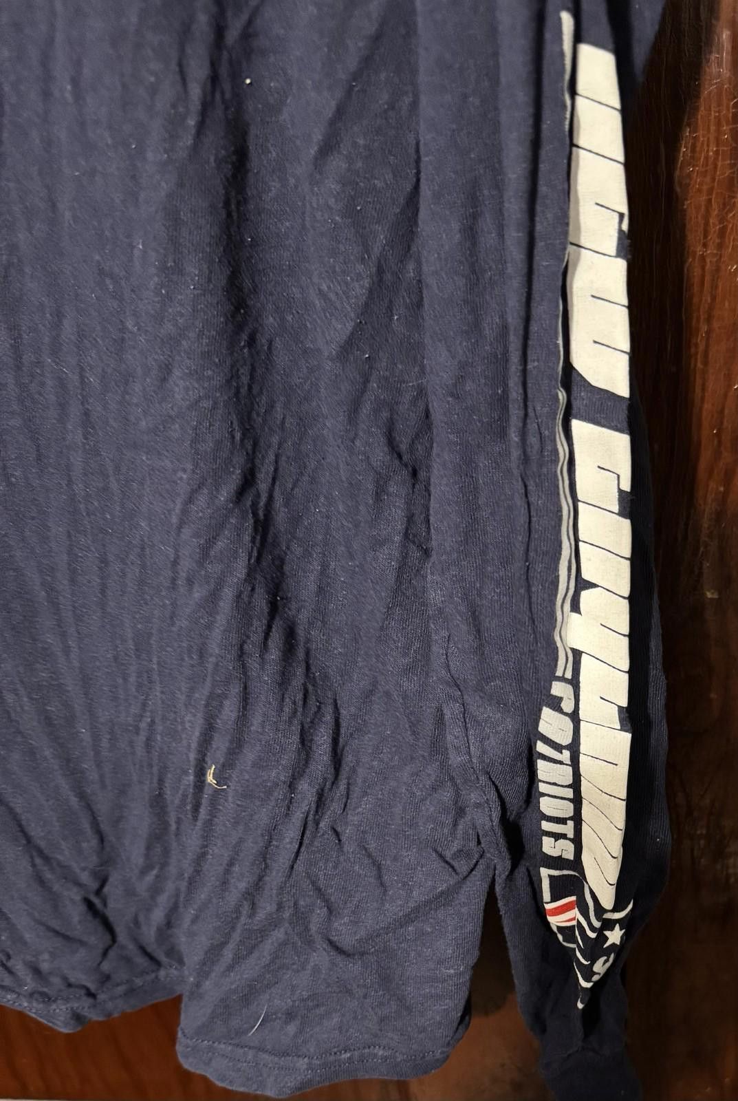 Other New England Patriots Long Sleeve T Shirt Men L Blue Size ONE SIZE - 3 Thumbnail