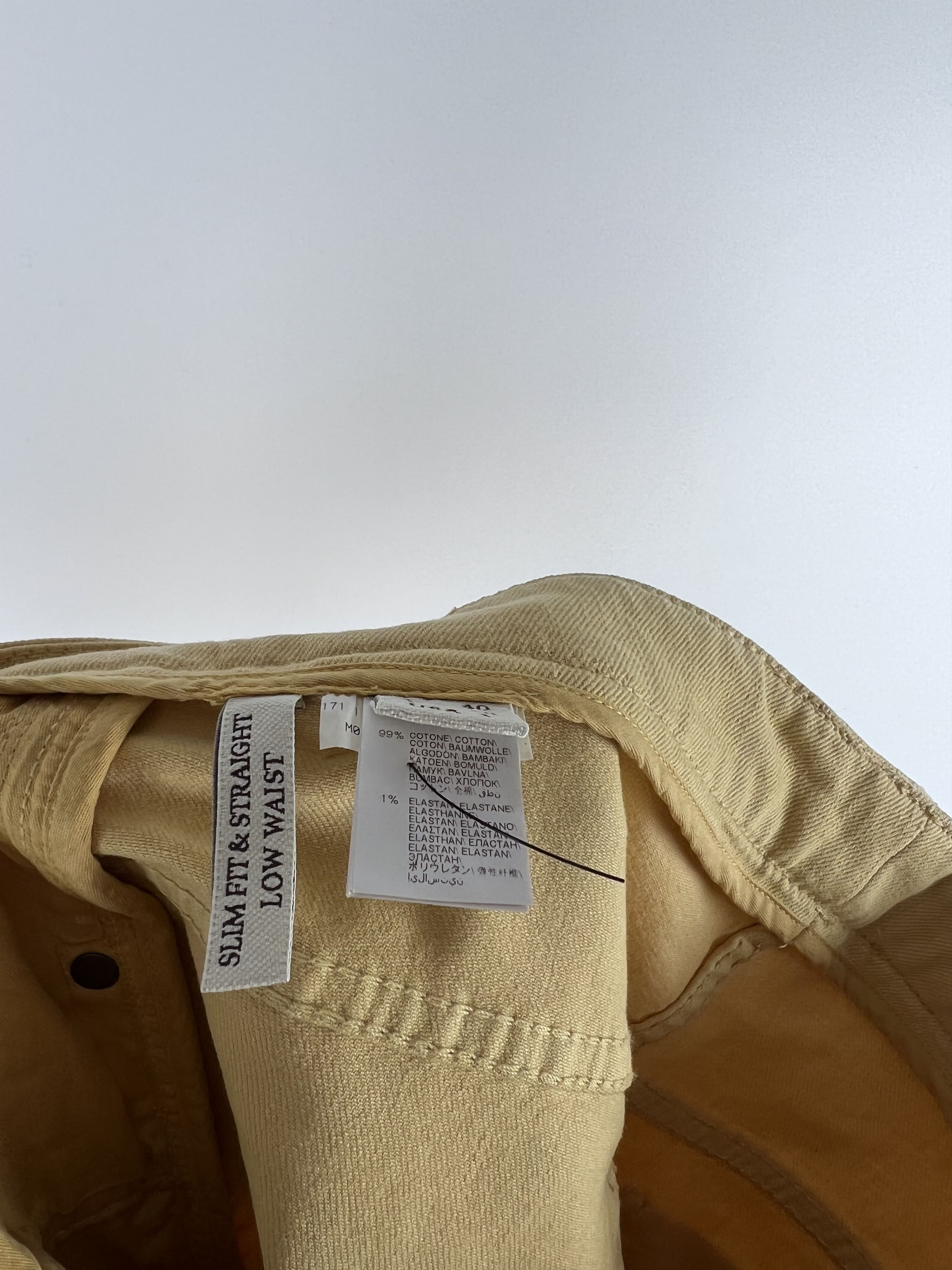 Brunello Cucinelli Brunello Cucinelli Yellow Cropped Jeans Womens Size IT40 Size 27" / US 4 / IT 40 - 8 Thumbnail