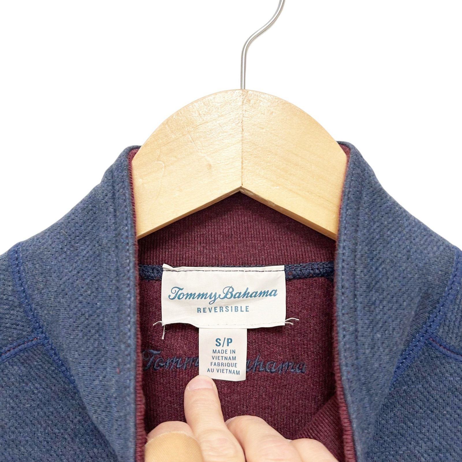 Tommy Bahama Tommy Bahama Blue Maroon Reversible Vest Sz S Size US S / EU 44-46 / 1 - 2 Thumbnail
