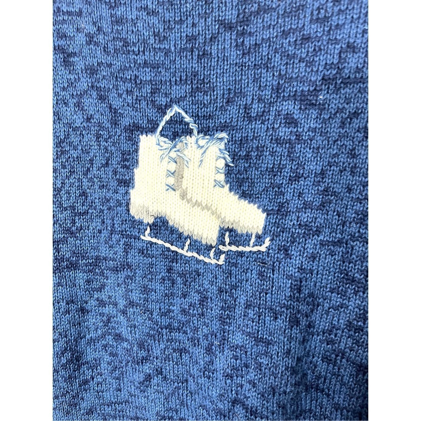 Other Vintage North Crest Winter Ice Skating Theme Sweater Vest Ca Size 3XL / US 20-22 - 6 Thumbnail