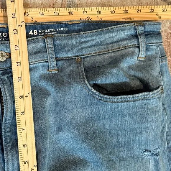 Arizona Jean Co. Arizona Men's Athletic Tapered Distressed Denim Jeans 48x29 Size US 44 / EU 60 - 3 Thumbnail