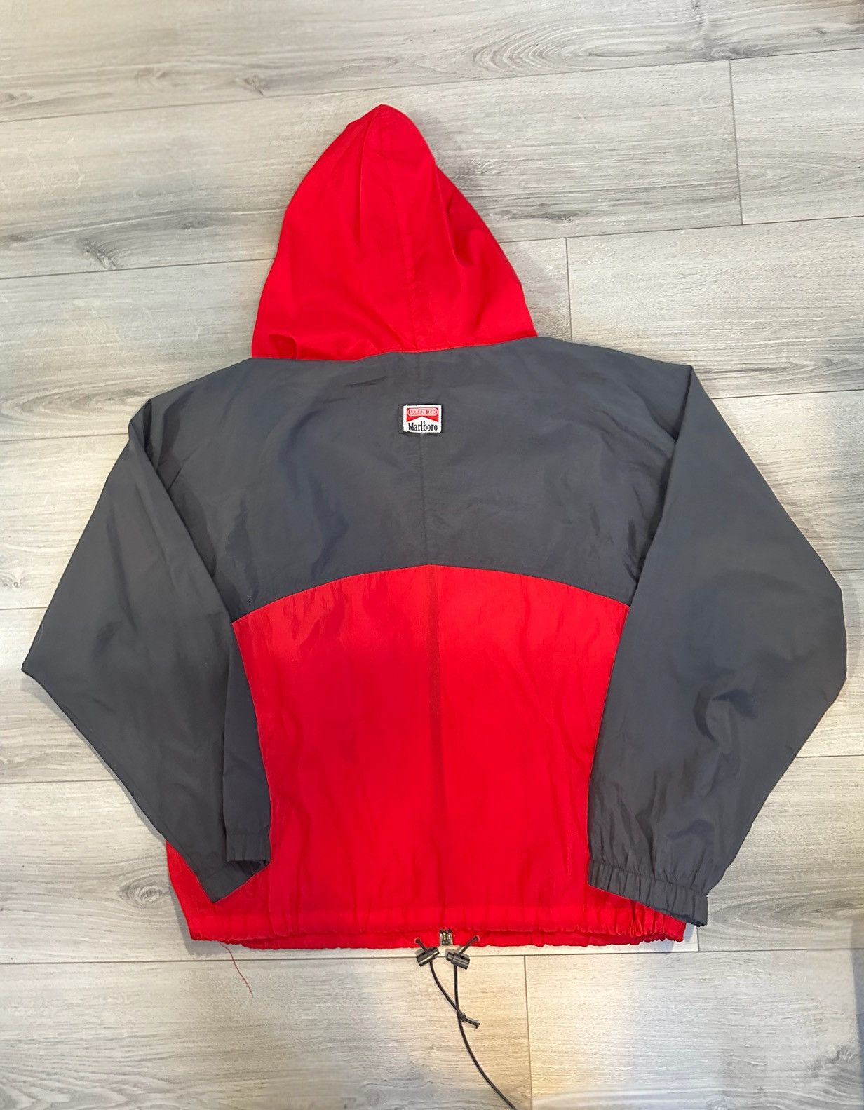 Marlboro 90s Marlboro Adventure Team Red Black Retro Windbreaker Size US L / EU 52-54 / 3 - 1 Thumbnail