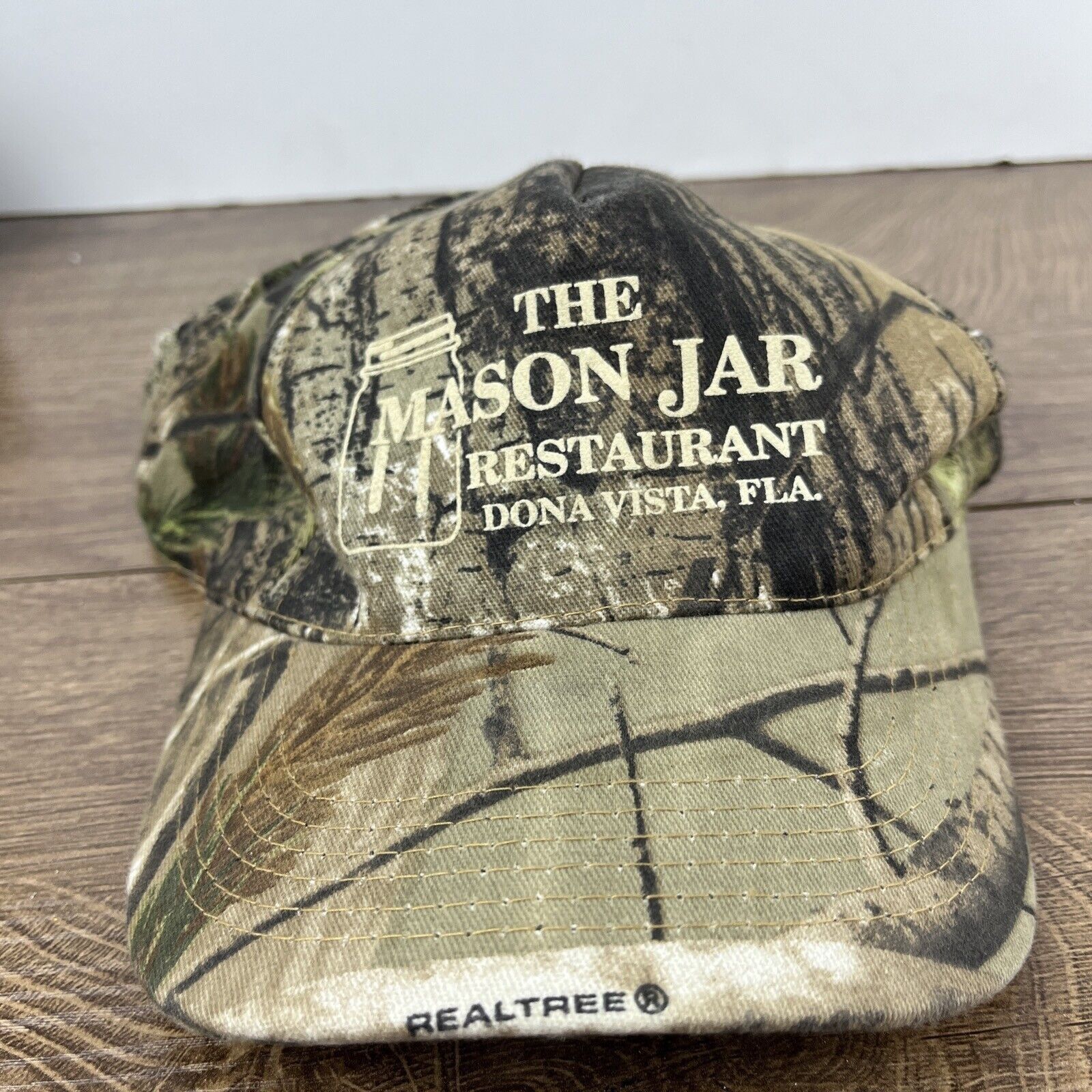 Other The Mason Jar Restaurant Hat Camo Green Hat Adjustable Green Size ONE SIZE - 4 Thumbnail