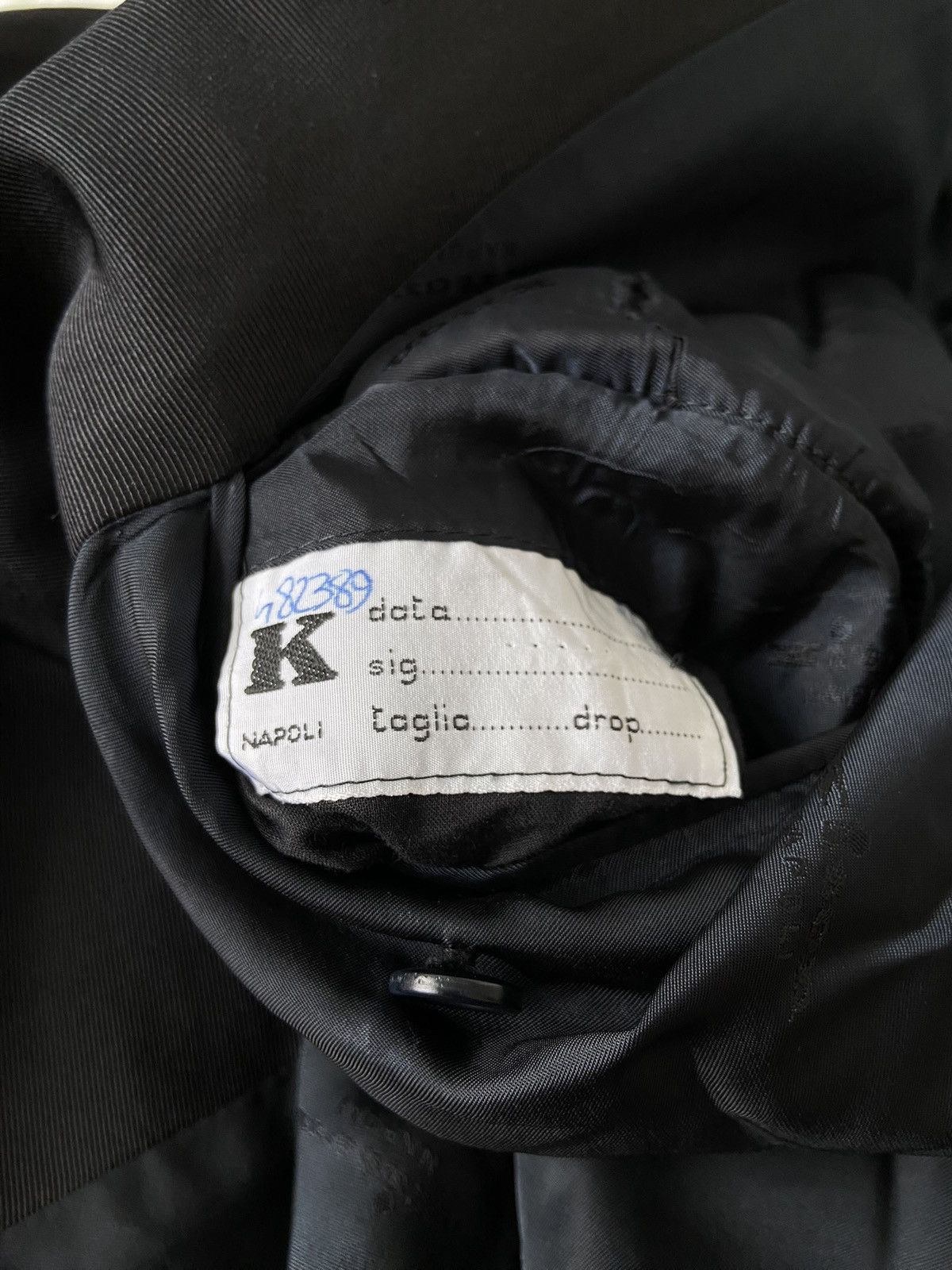 Kiton Kiton Double-Breasted Black Jacket Size 64 Size 54L - 5 Thumbnail