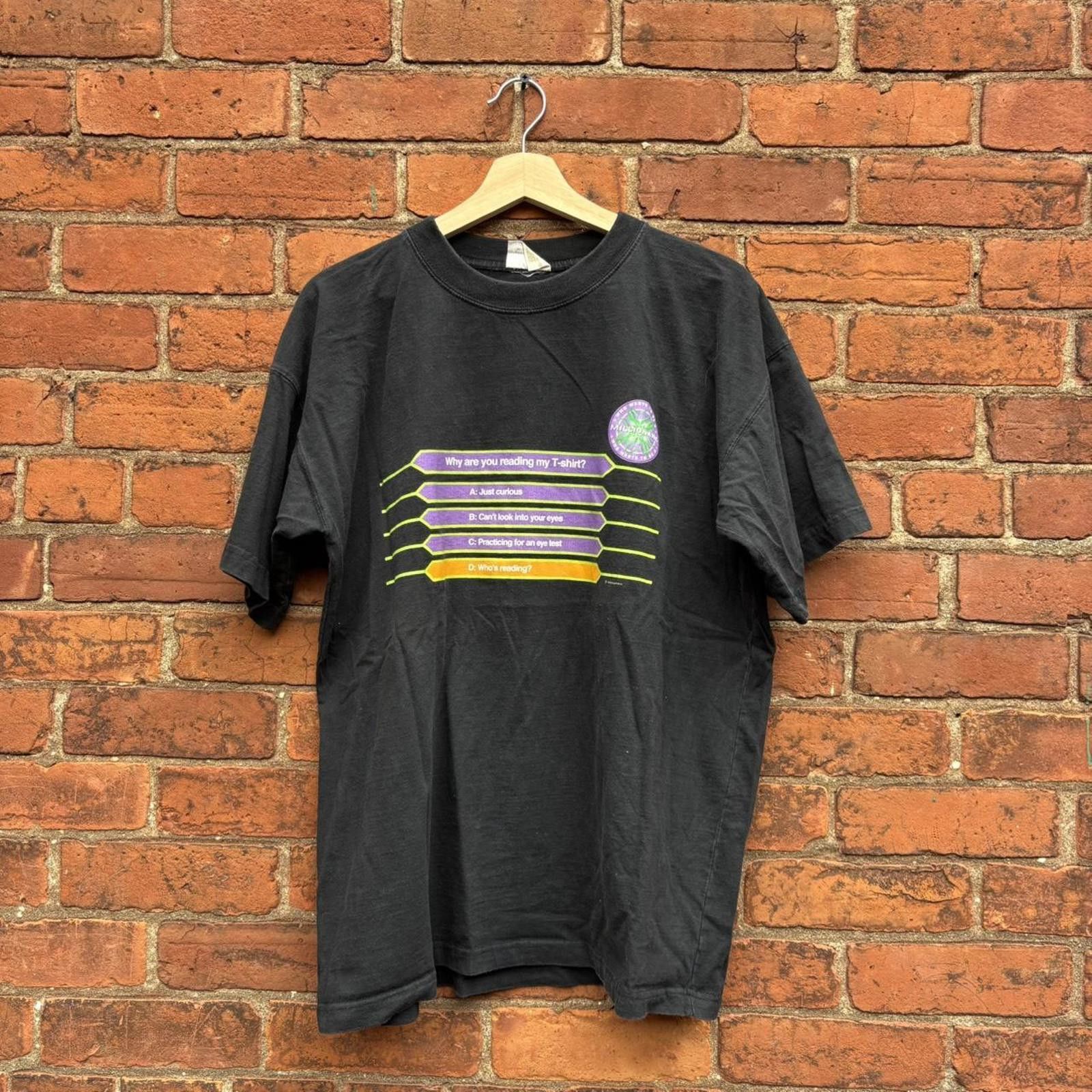 Other Vintage who wants to be a millionaire t shirt 90s/00s L Size US L / EU 52-54 / 3 - 1 Thumbnail